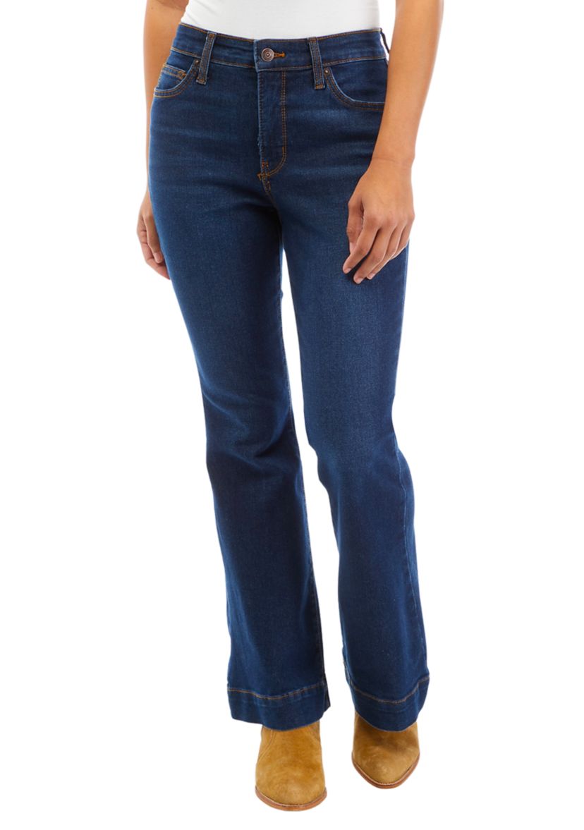 Petite High Rise Flare Jeans