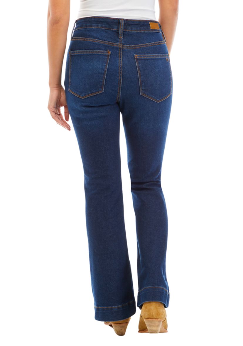Petite High Rise Flare Jeans