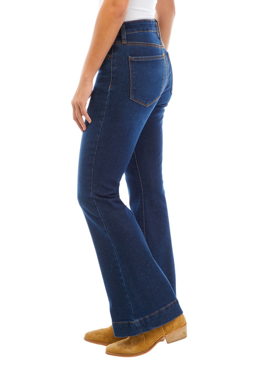Petite High Rise Flare Jeans
