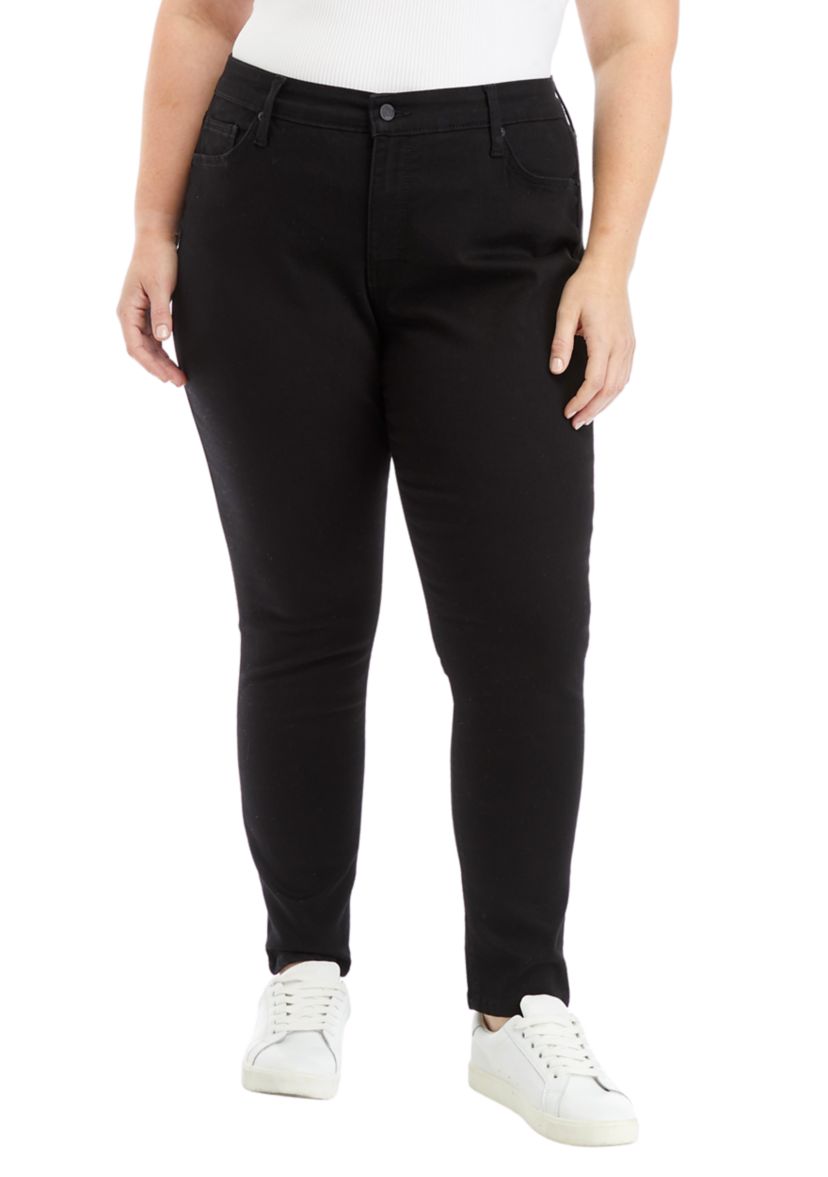 Plus Size Mid Rise Skinny Jeans 