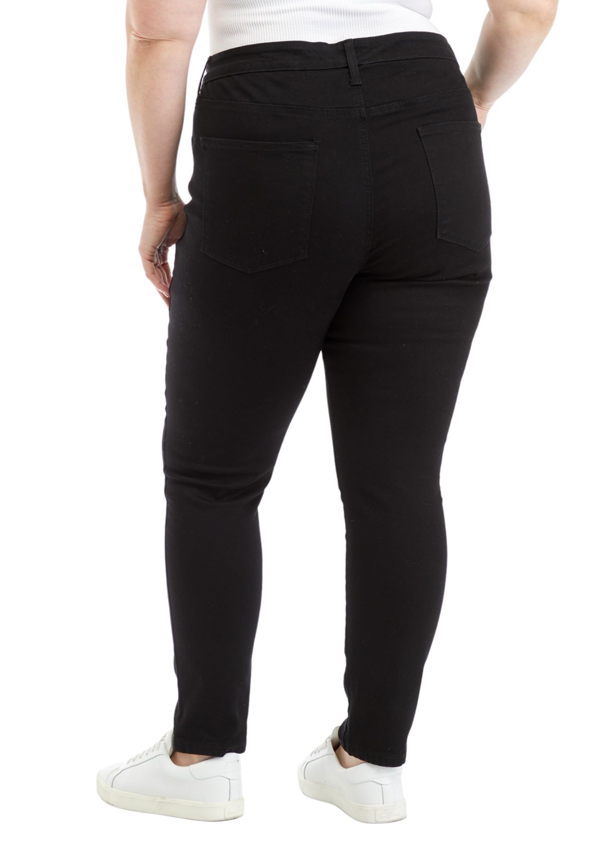 Plus Size Mid Rise Skinny Jeans 