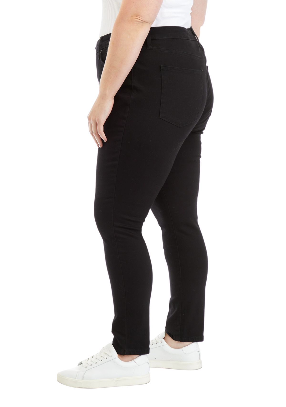 Plus Size Mid Rise Skinny Jeans 