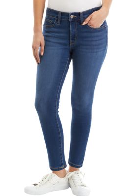 Crown & Ivy™ Petite Mid Rise Skinny Jeans | belk