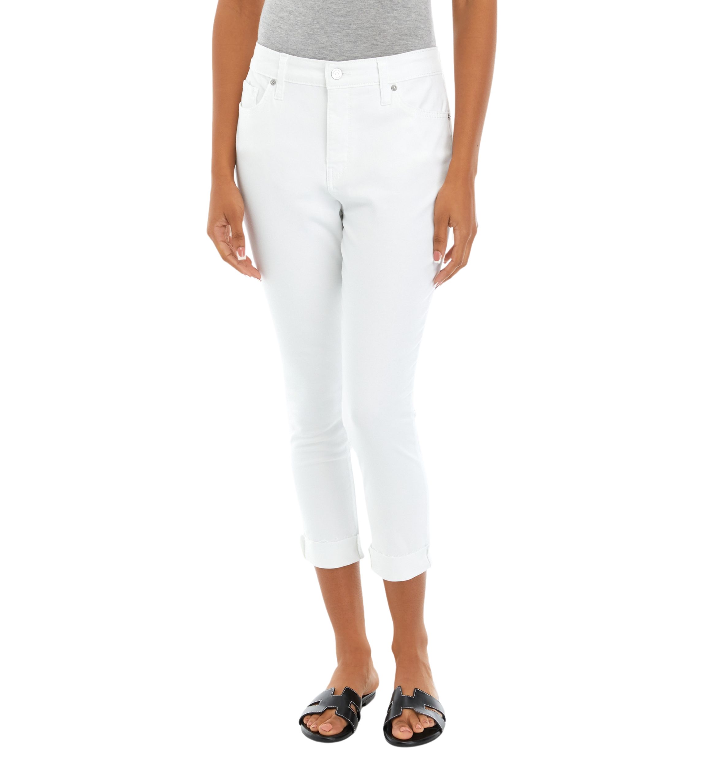 Womens Colored Twill Skinny Cropped Jeans