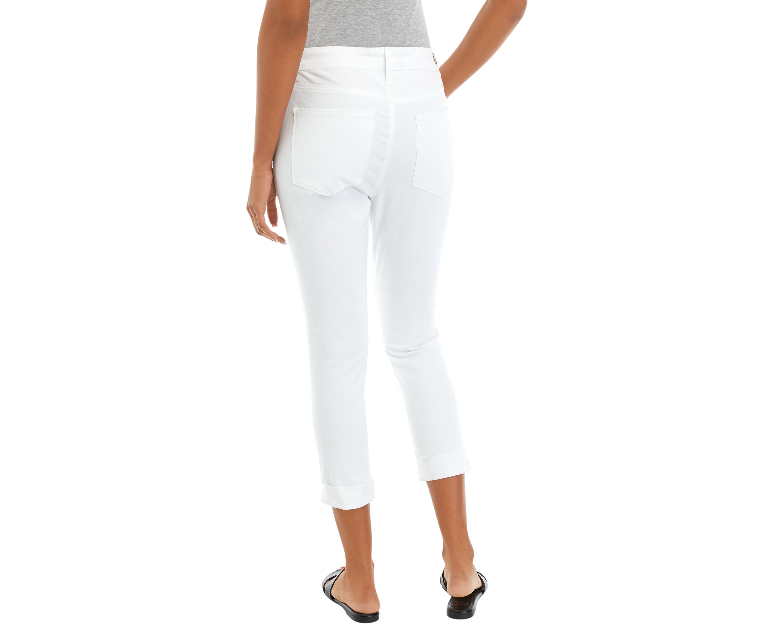 Womens Colored Twill Skinny Cropped Jeans