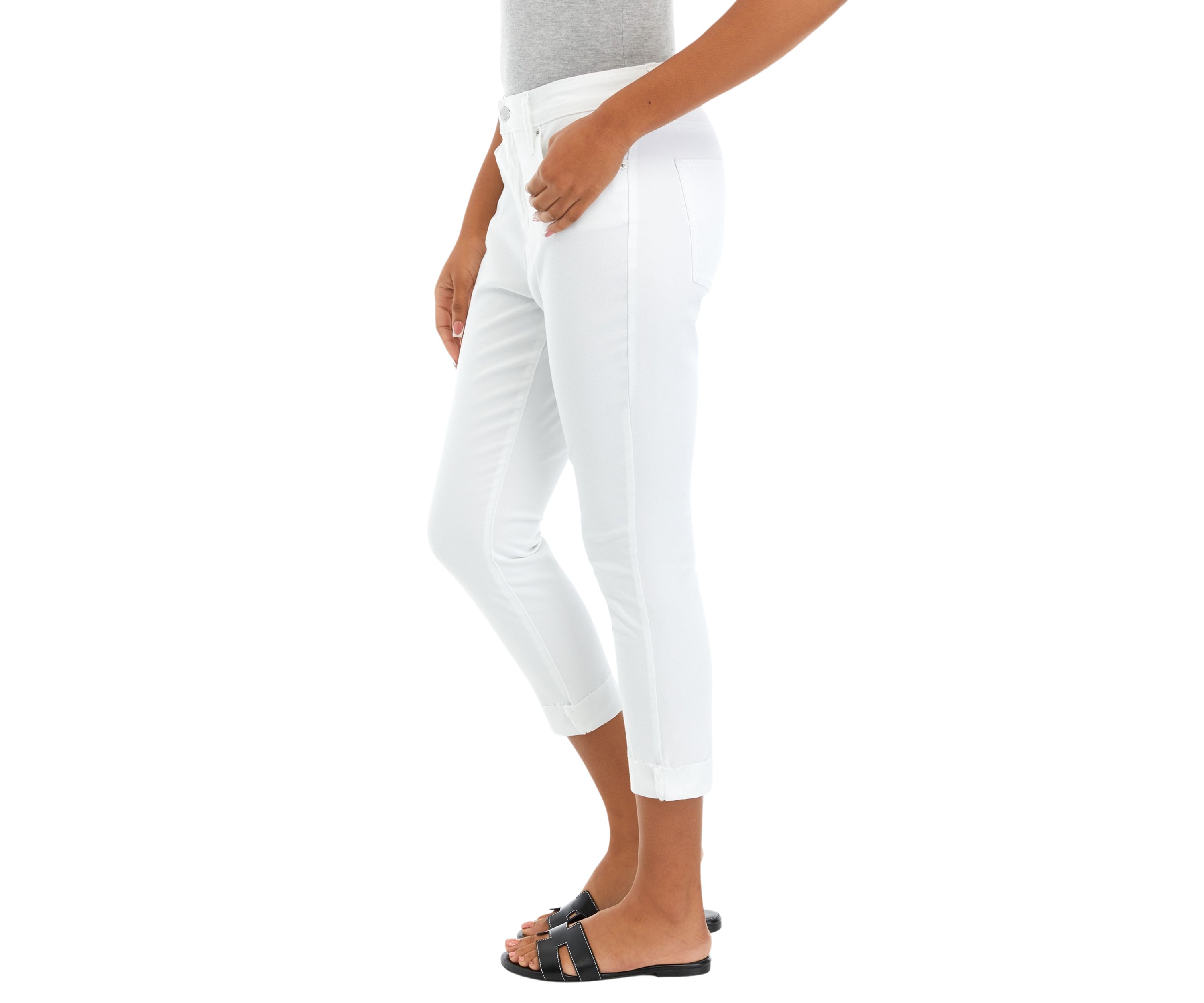 Womens Colored Twill Skinny Cropped Jeans