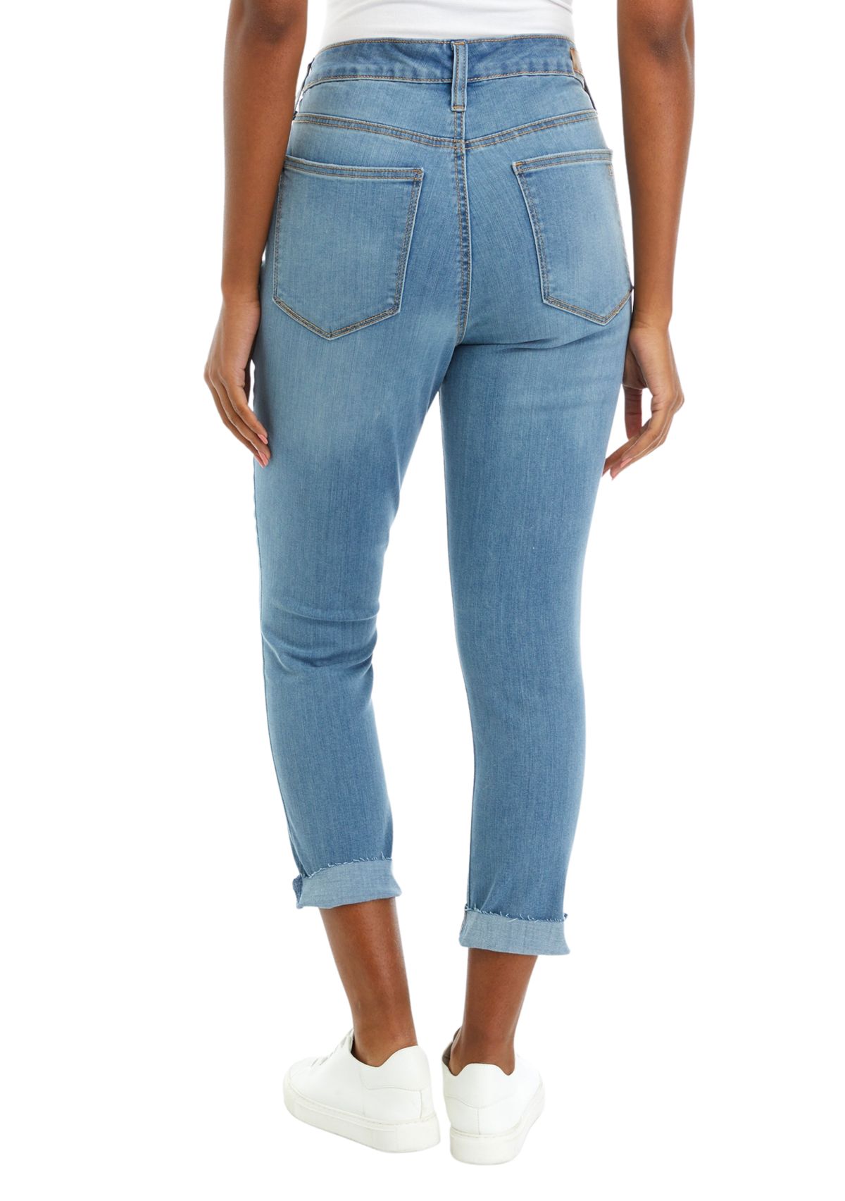 Womens Cropped Denim Skinny Jeans