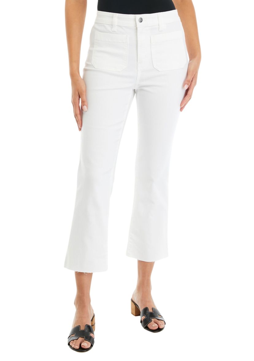 Womens Patch Pocket Denim Pants