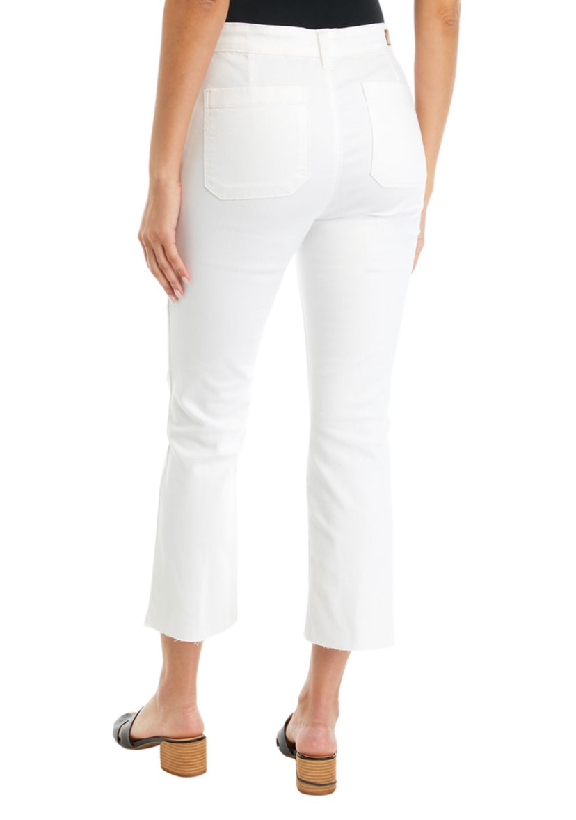 Womens Patch Pocket Denim Pants
