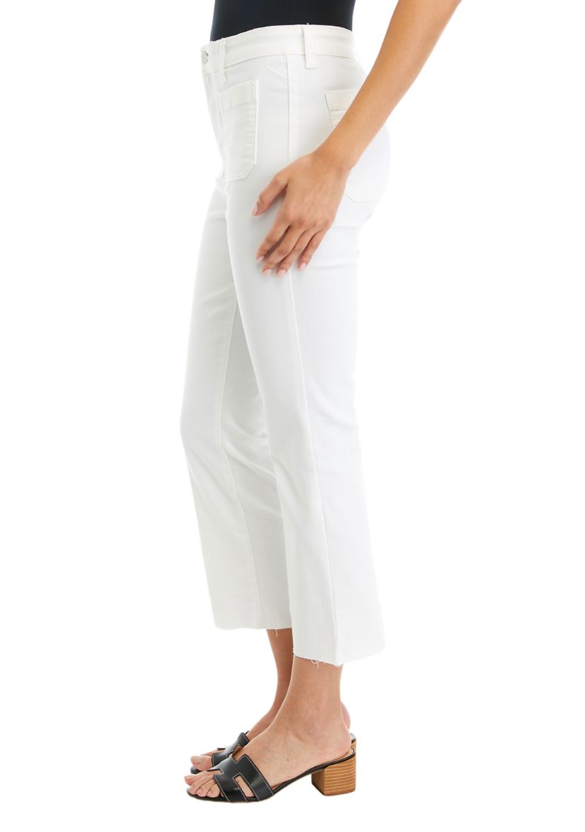 Womens Patch Pocket Denim Pants