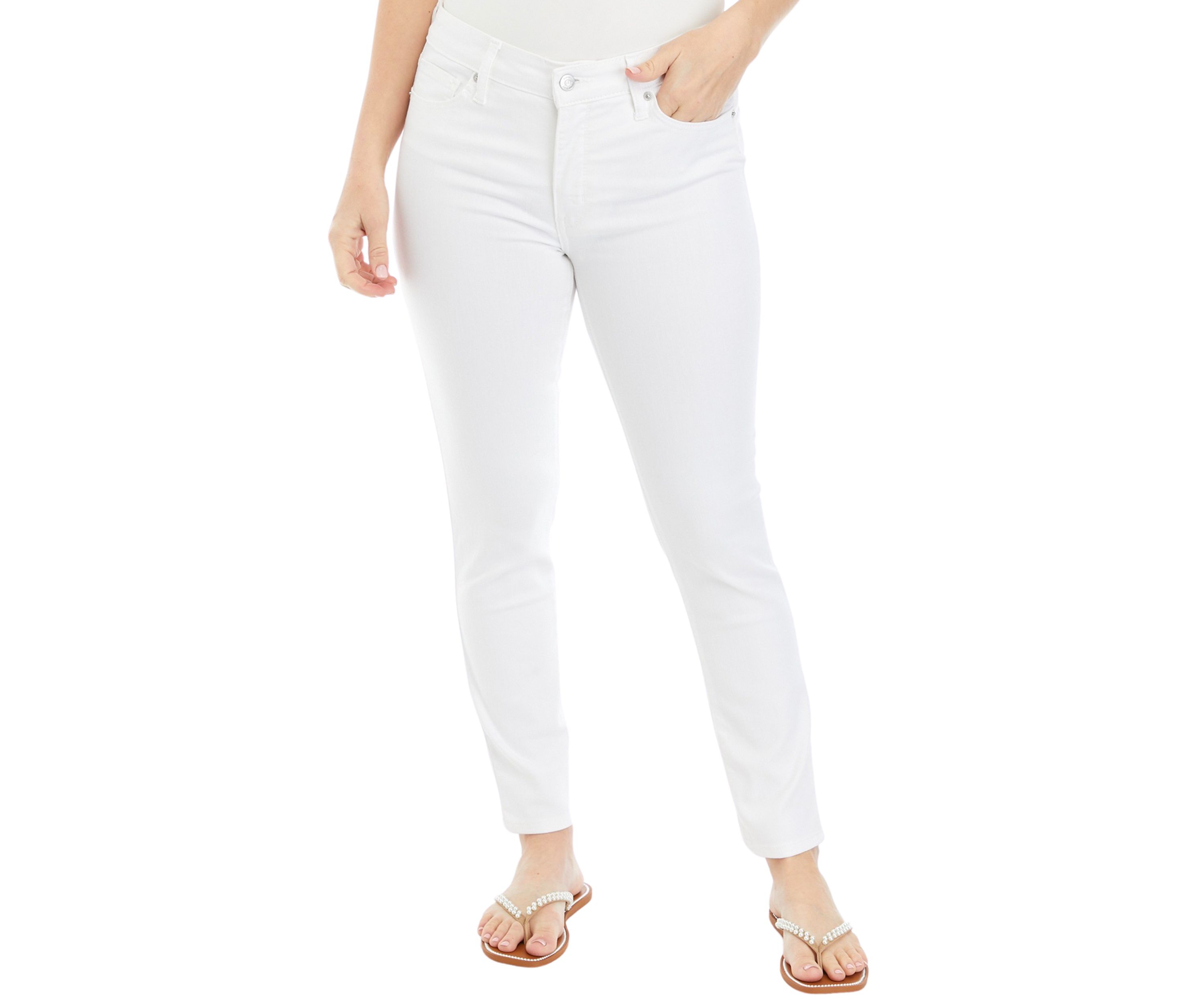 Womens Mid Rise Skinny Jeans