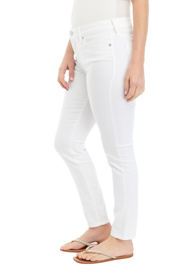 Womens Mid Rise Skinny Jeans