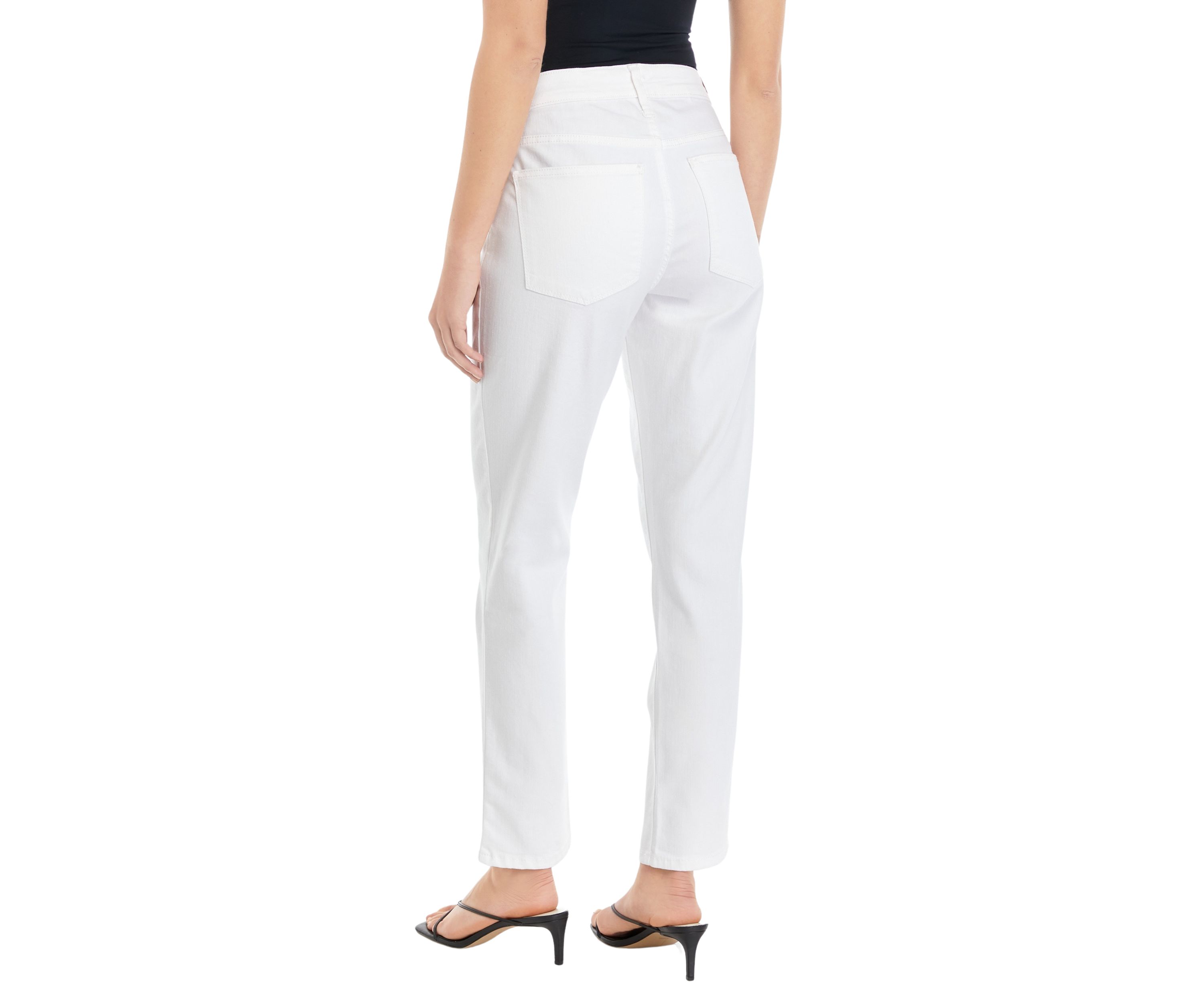 Womens Mid Rise Straight Jeans