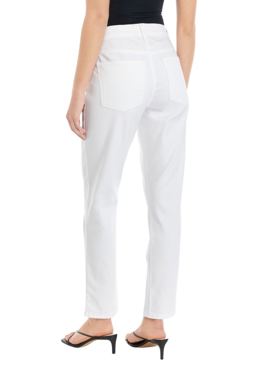 Womens Mid Rise Straight Jeans