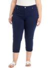 Plus Size Colored Twill Skinny Jeans