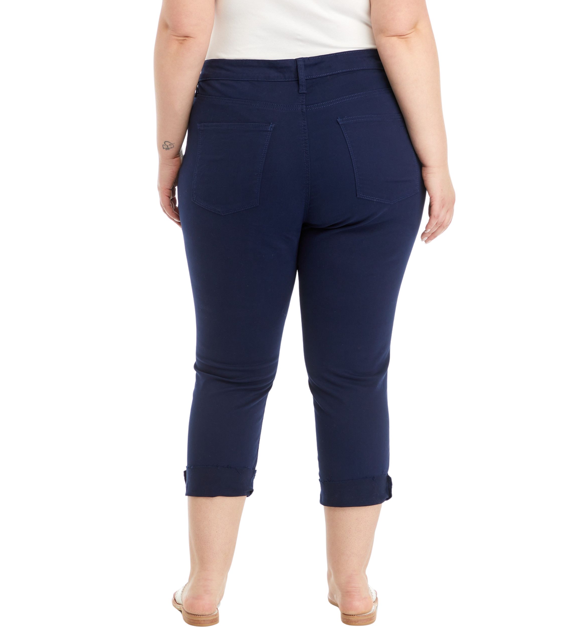 Plus Size Colored Twill Skinny Jeans