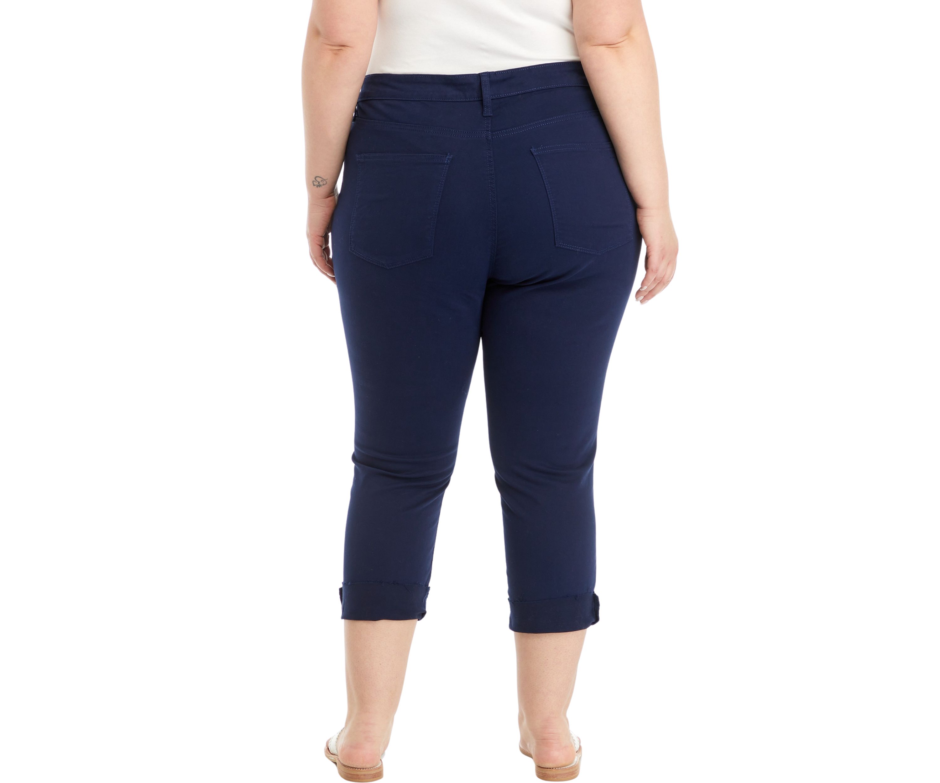 Plus Size Colored Twill Skinny Jeans