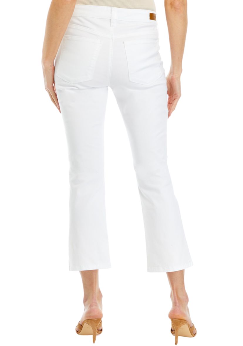 Womens High Rise Cropped Flare Jeans