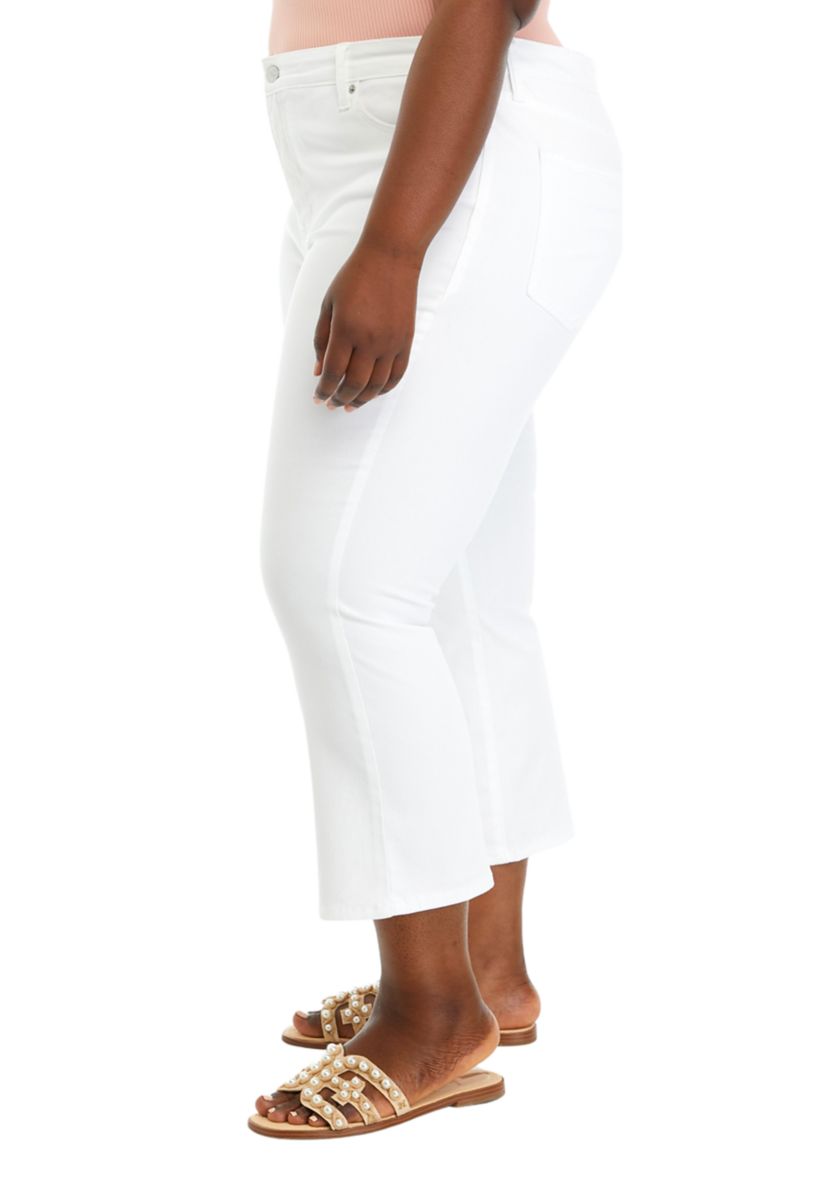Plus Size Cropped Flare Pants