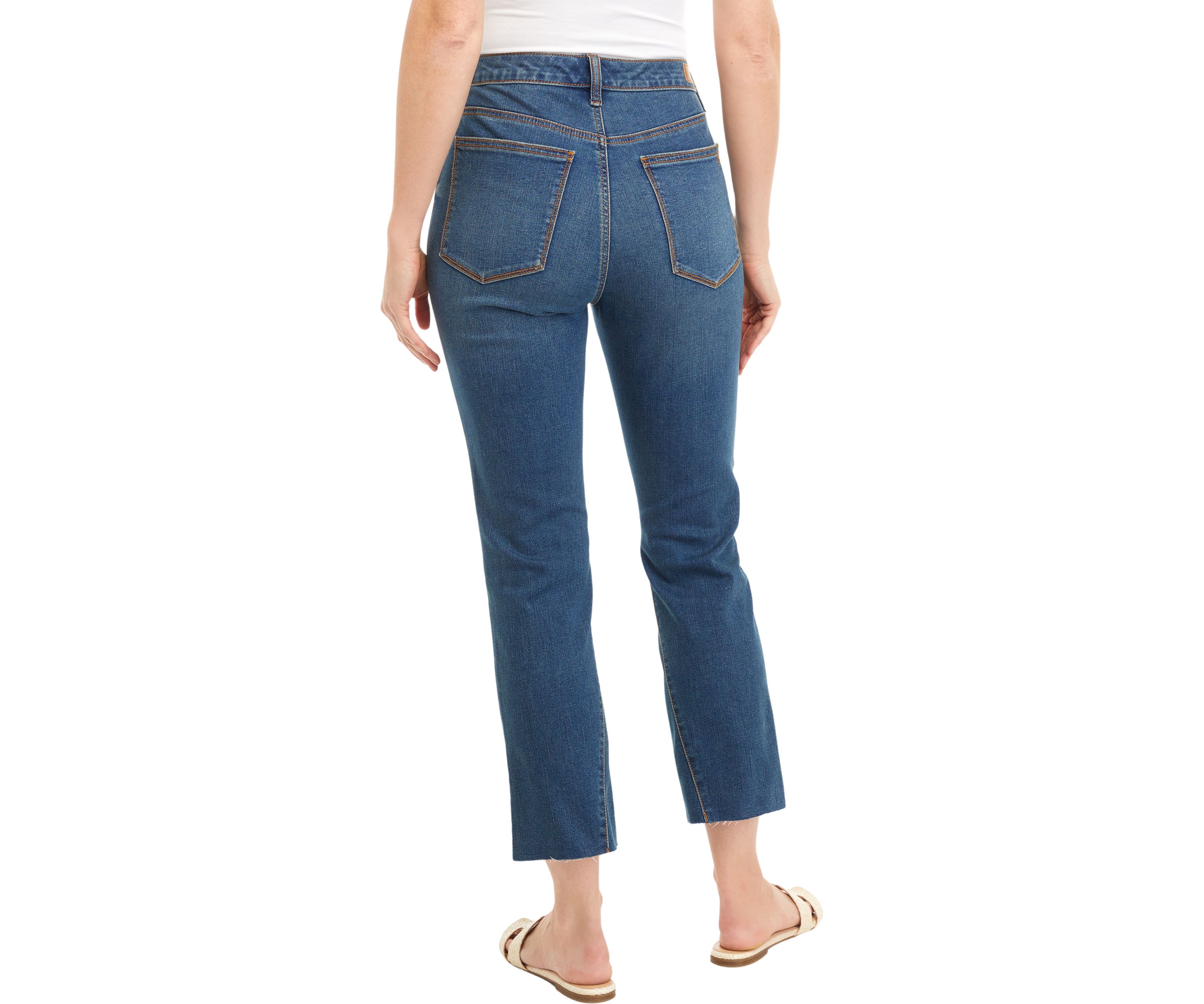 Womens Cropped Flare Jeans