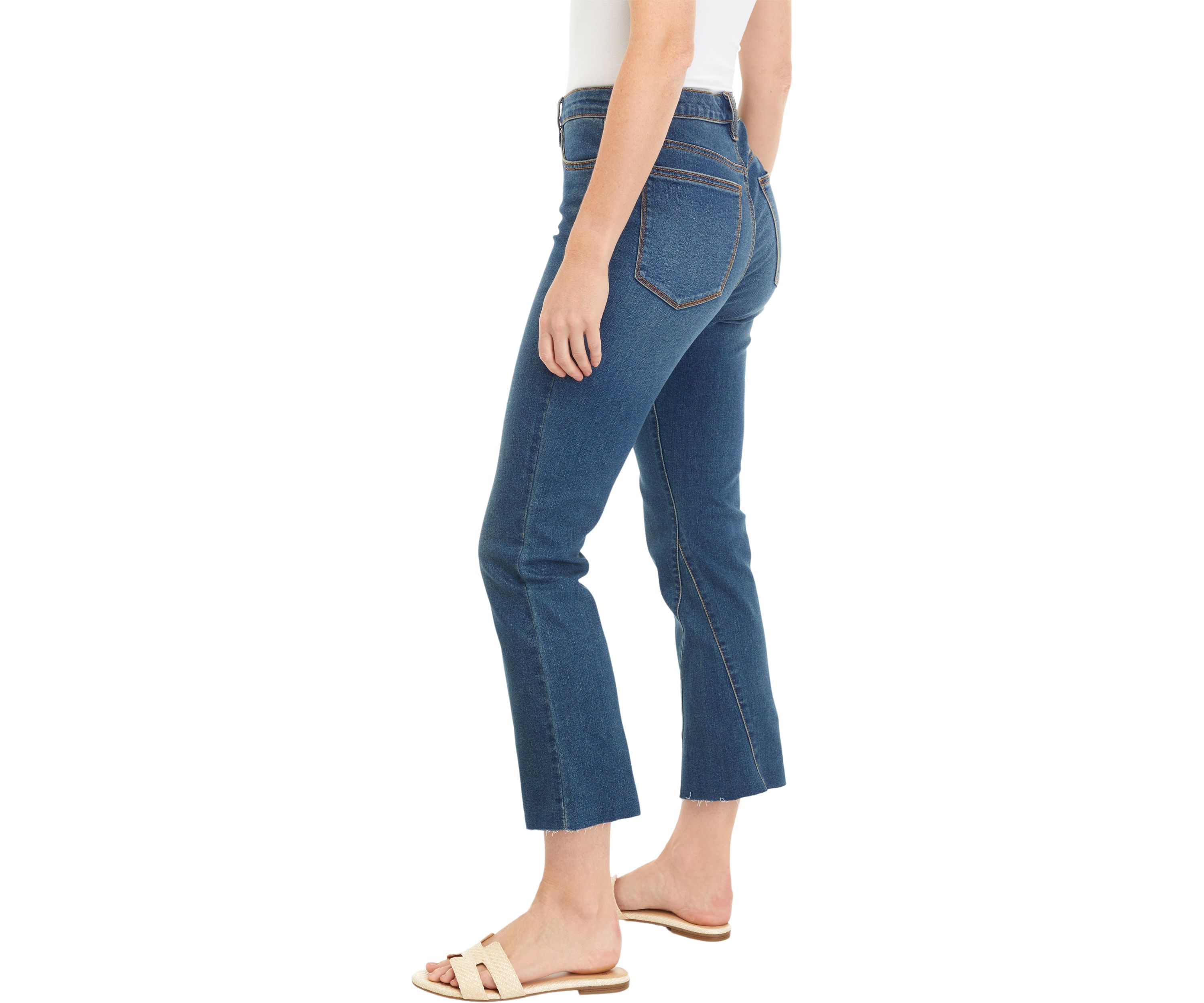 Womens Cropped Flare Jeans