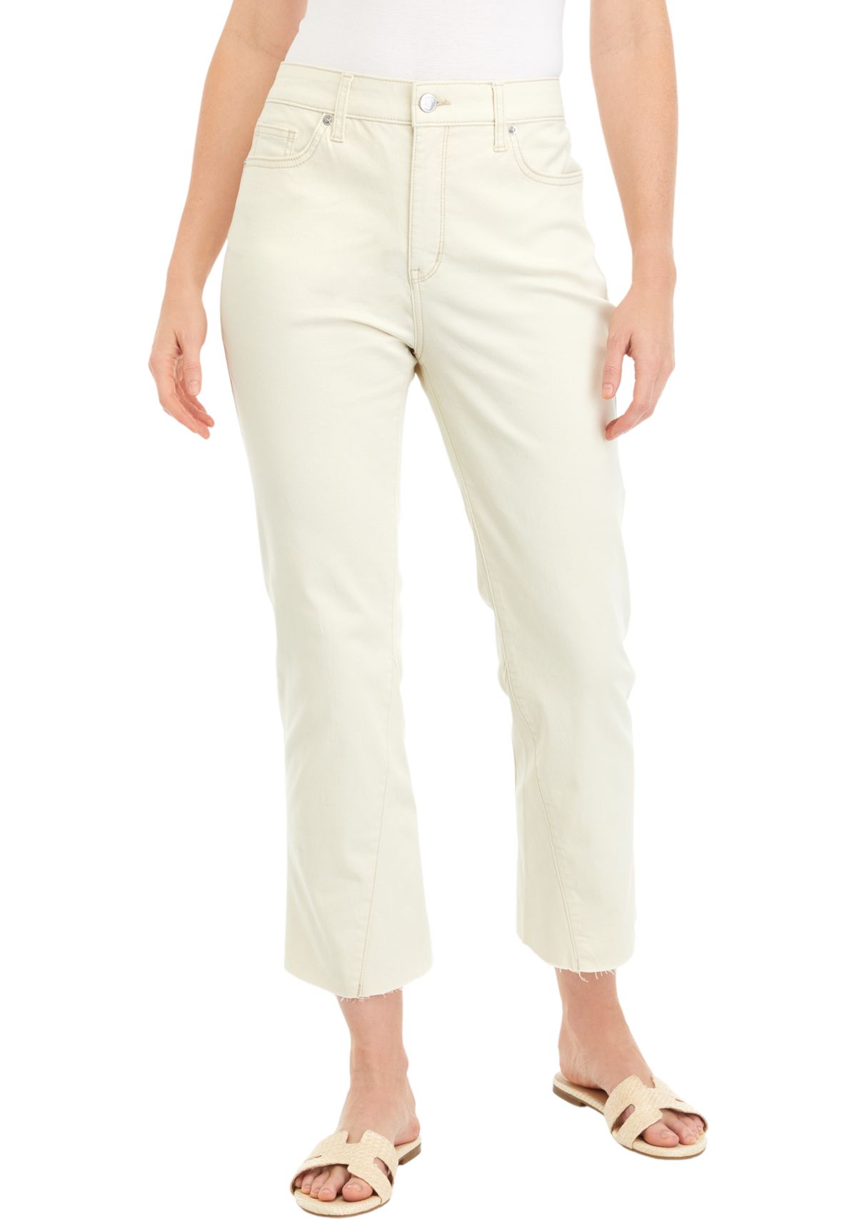 Womens Cropped Flare Jeans