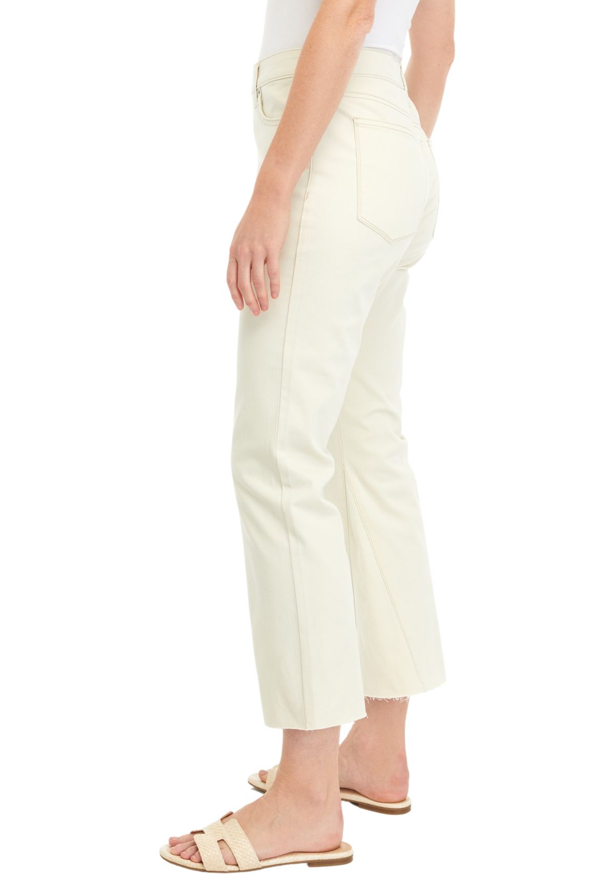 Womens Cropped Flare Jeans