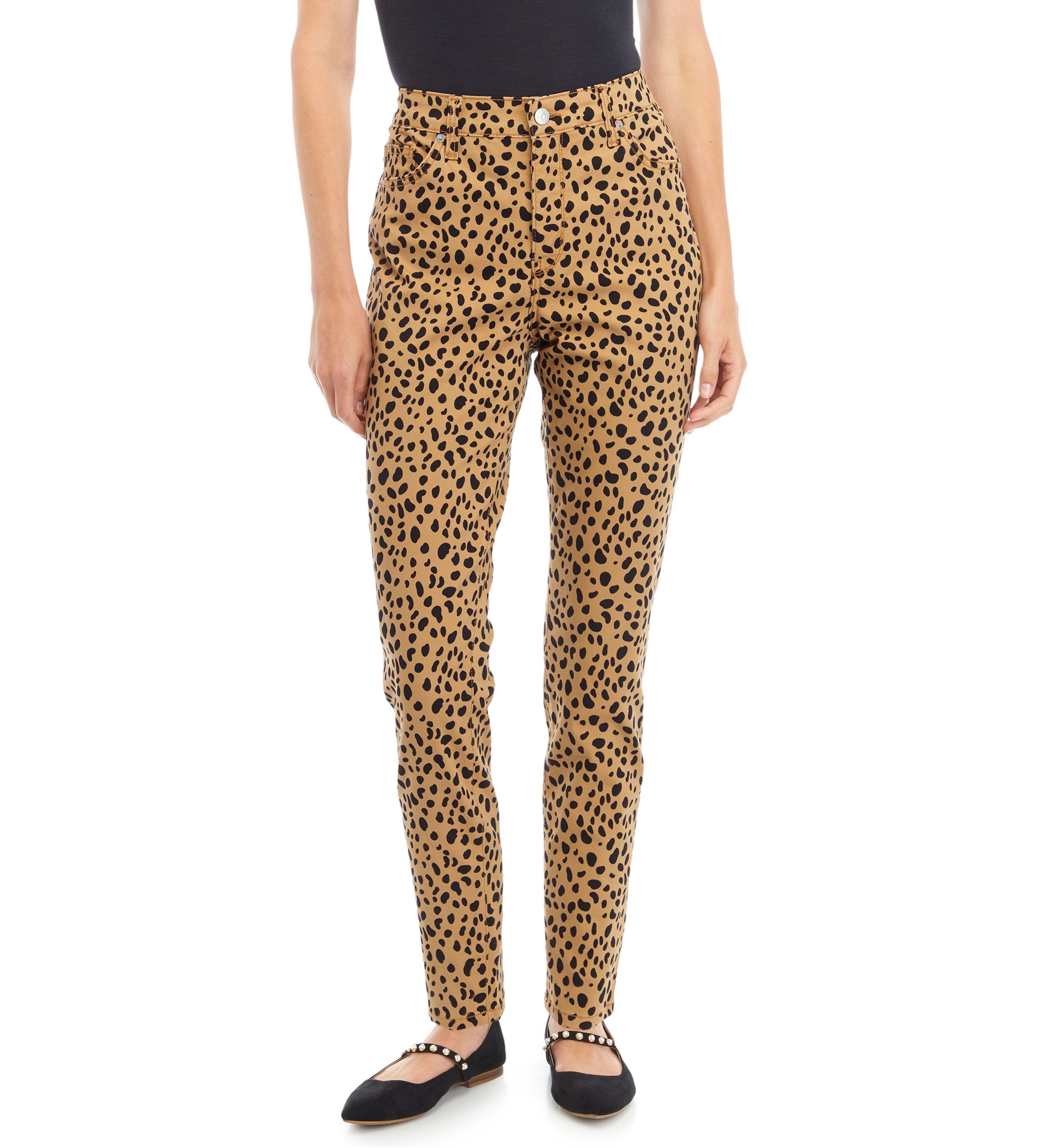 Womens High Rise Skinny Color Jeans