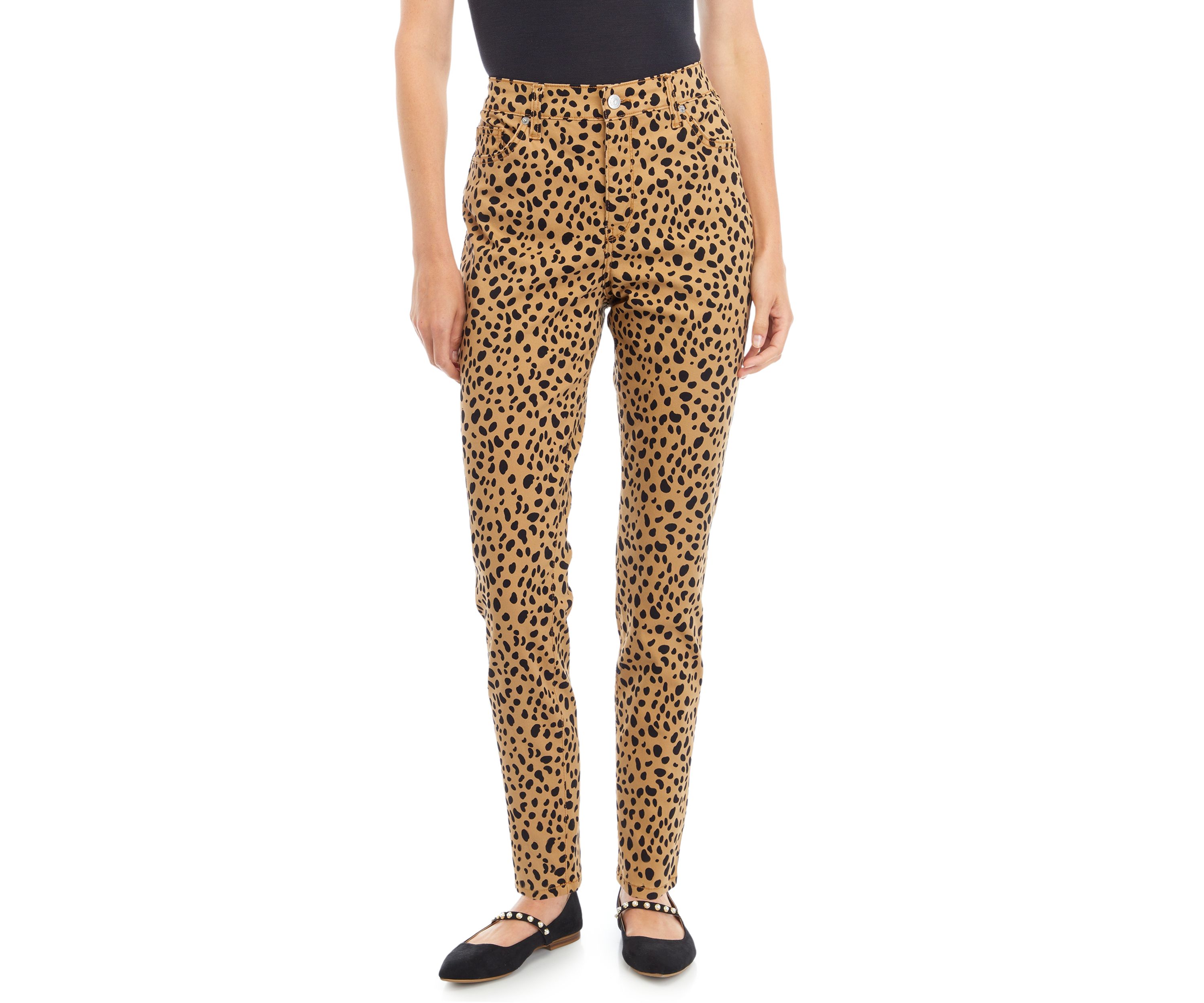 Womens High Rise Skinny Color Jeans