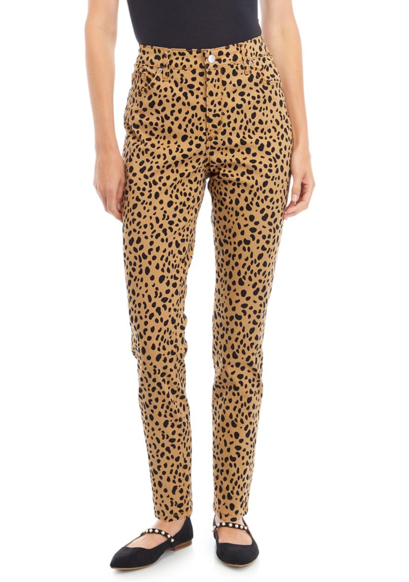 Womens High Rise Skinny Color Jeans