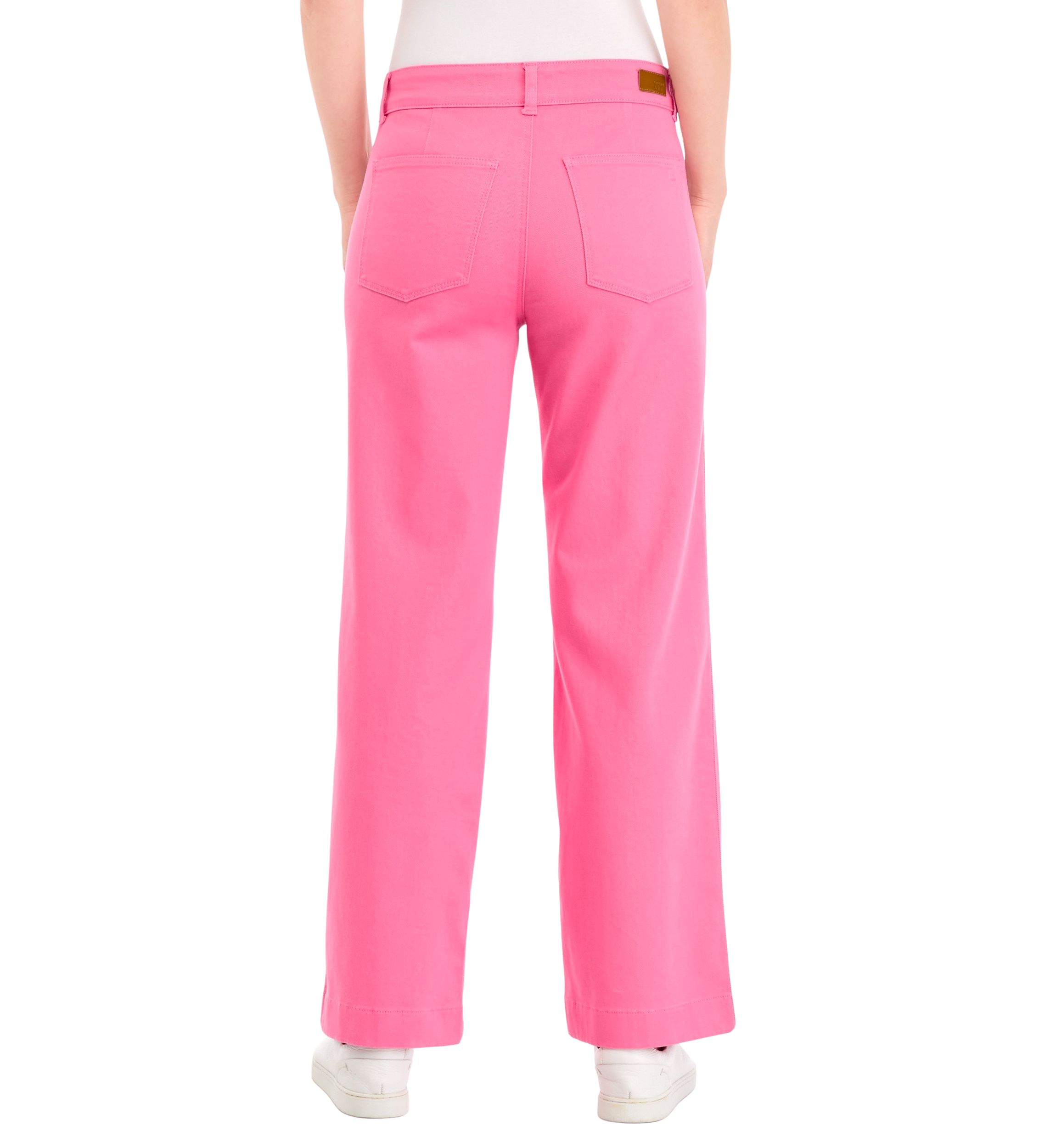 Womens Double Button Wide Leg Pants