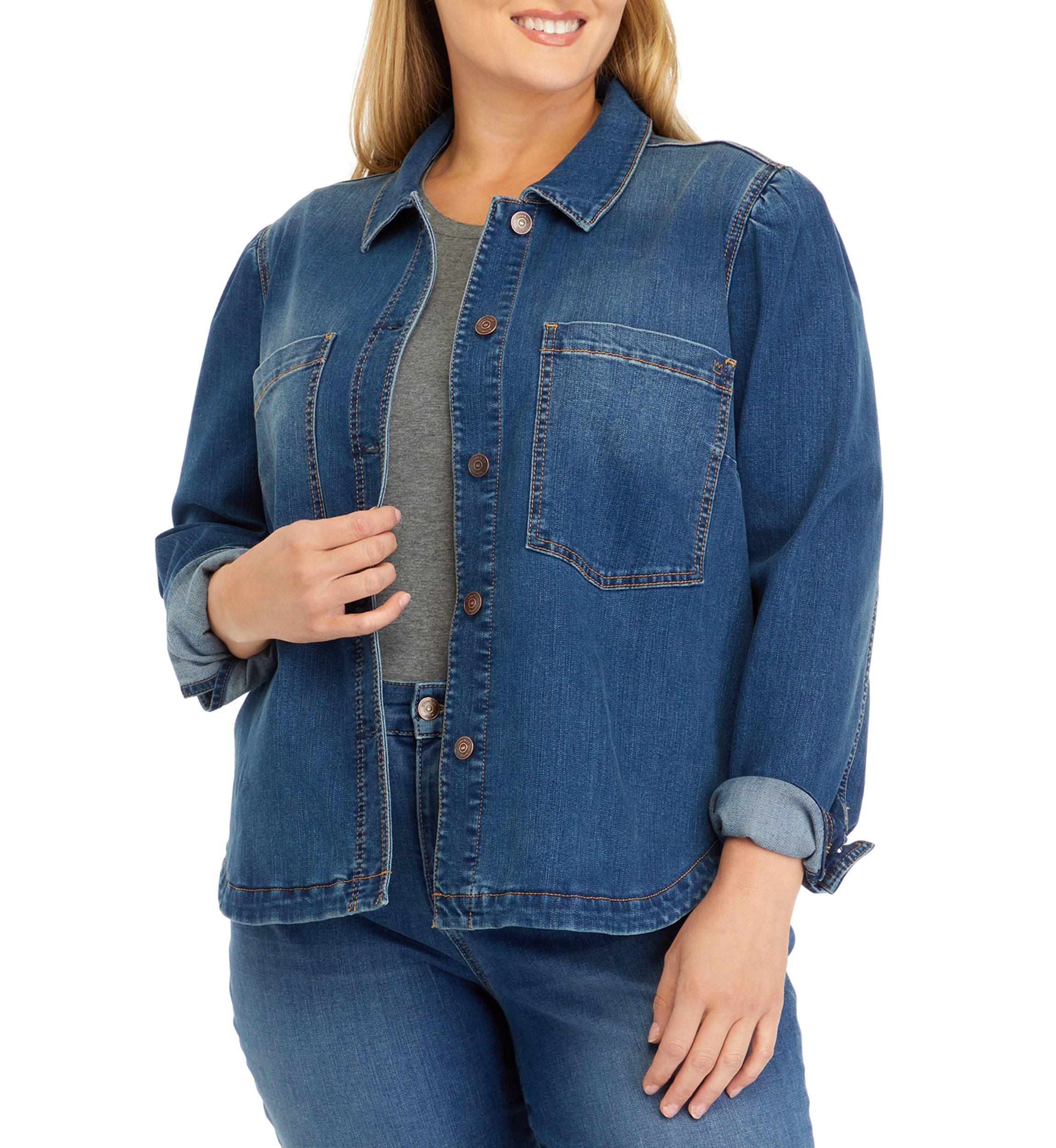 Plus Size Denim Jacket 