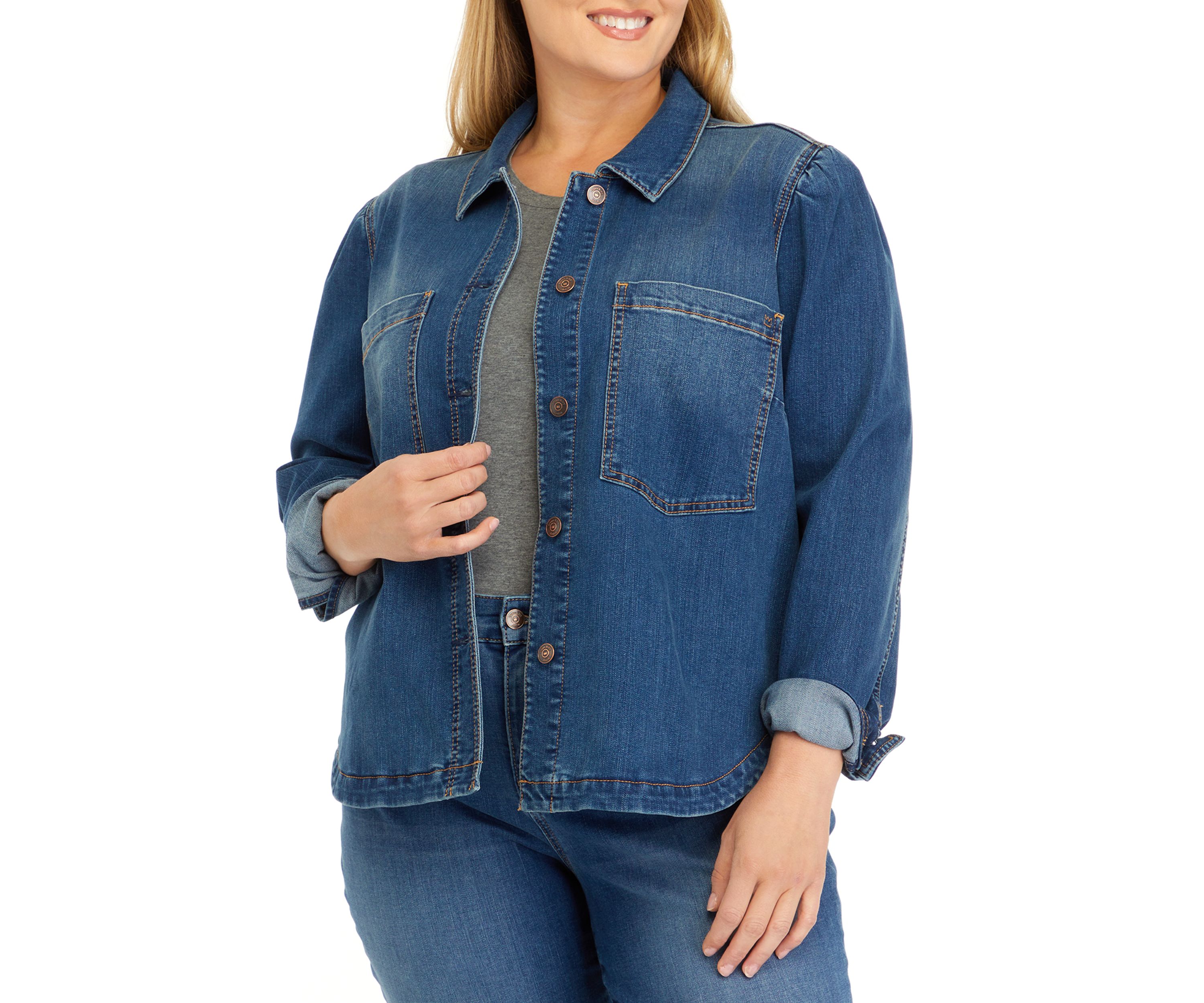 Plus Size Denim Jacket 