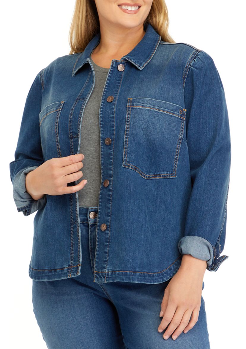 Plus Size Denim Jacket 