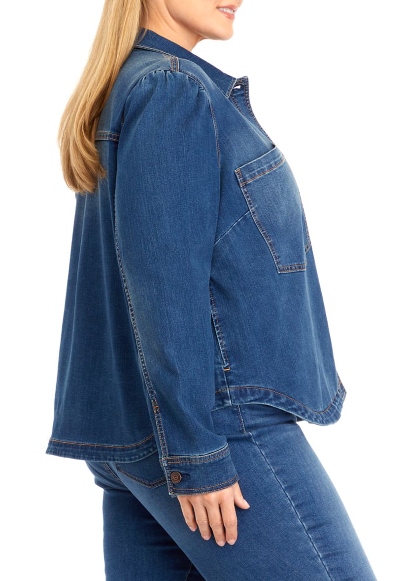 Plus Size Denim Jacket 