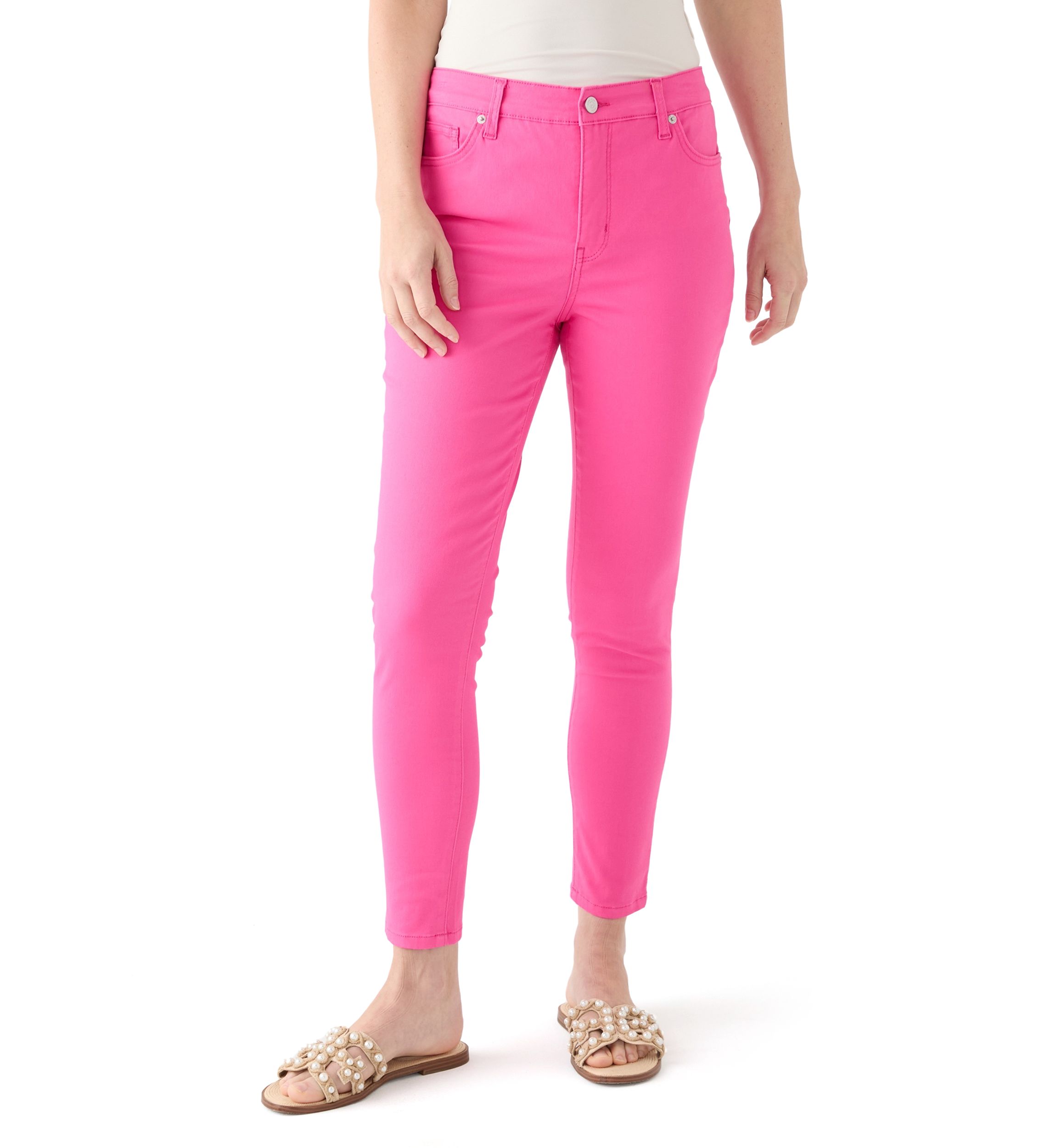 Womens High Rise Skinny Jeans