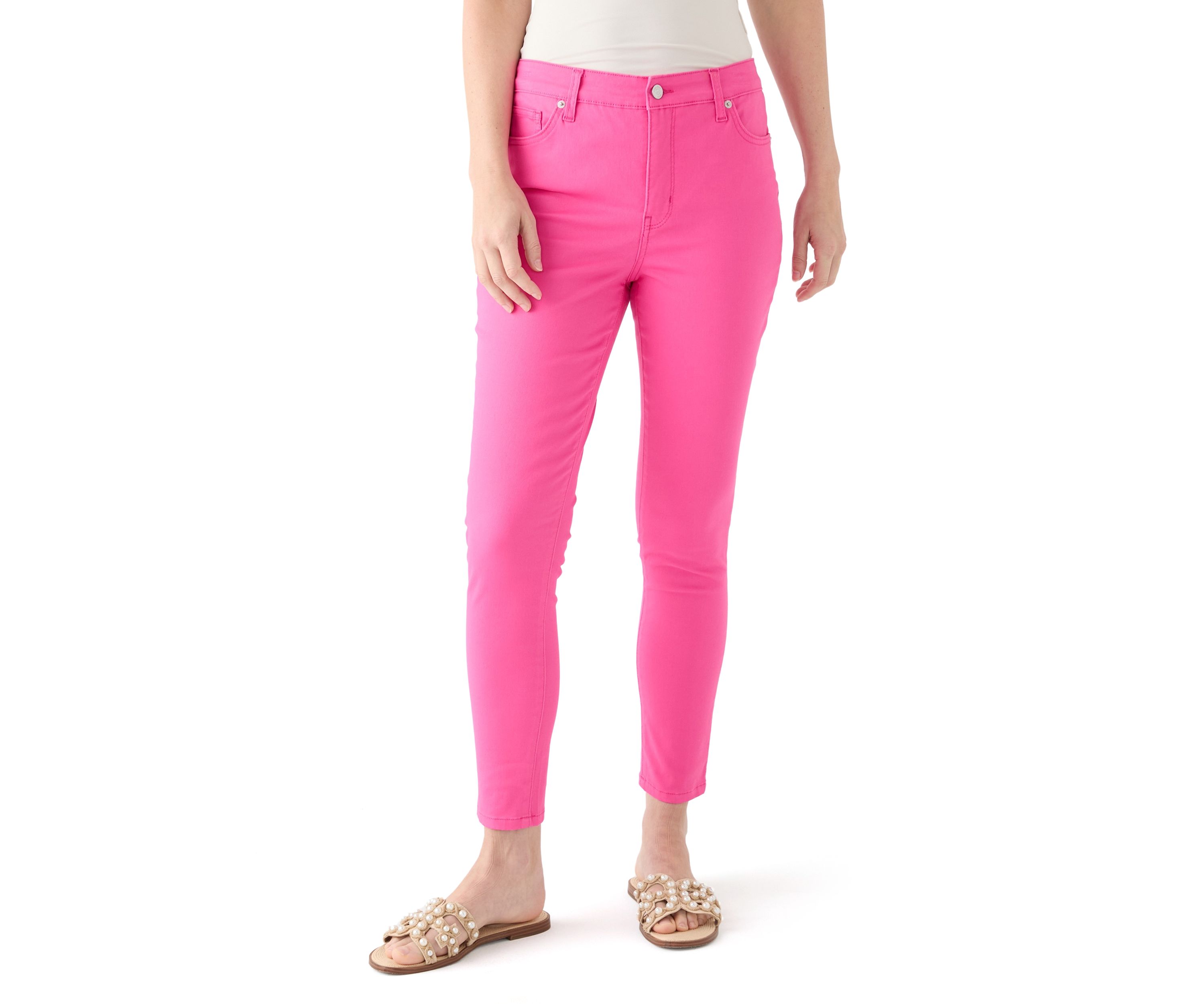Womens High Rise Skinny Jeans