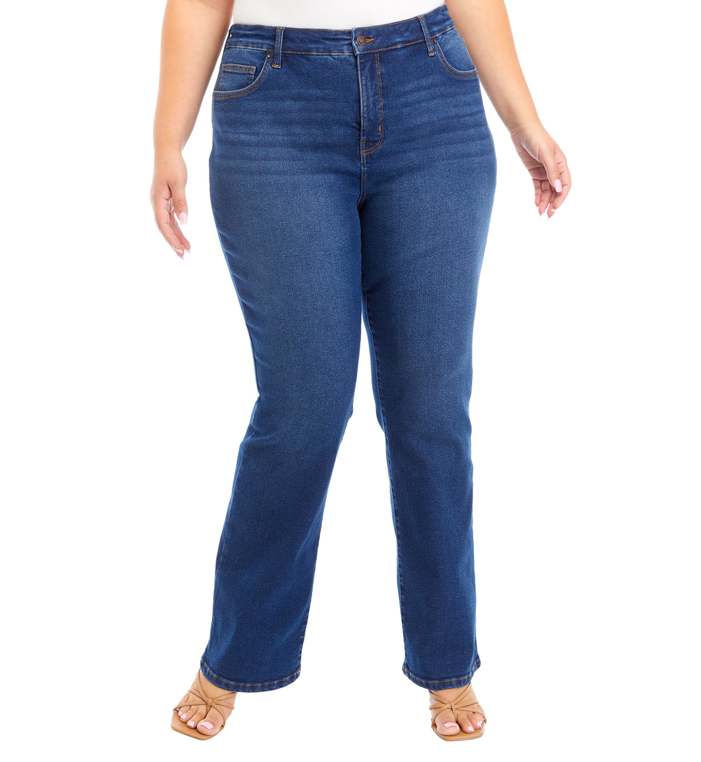 Plus Size High Rise Bootcut Jeans 