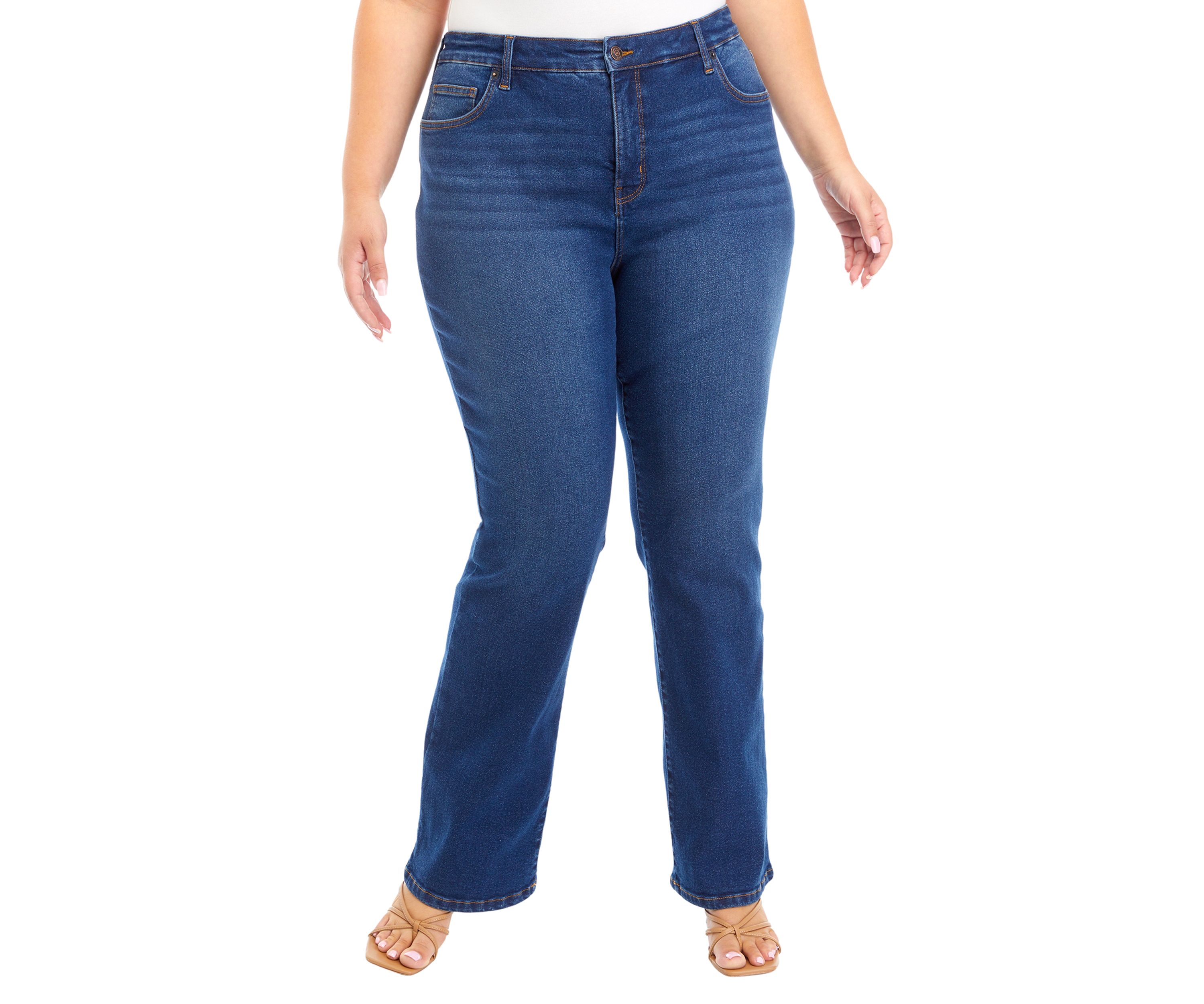 Plus Size High Rise Bootcut Jeans 