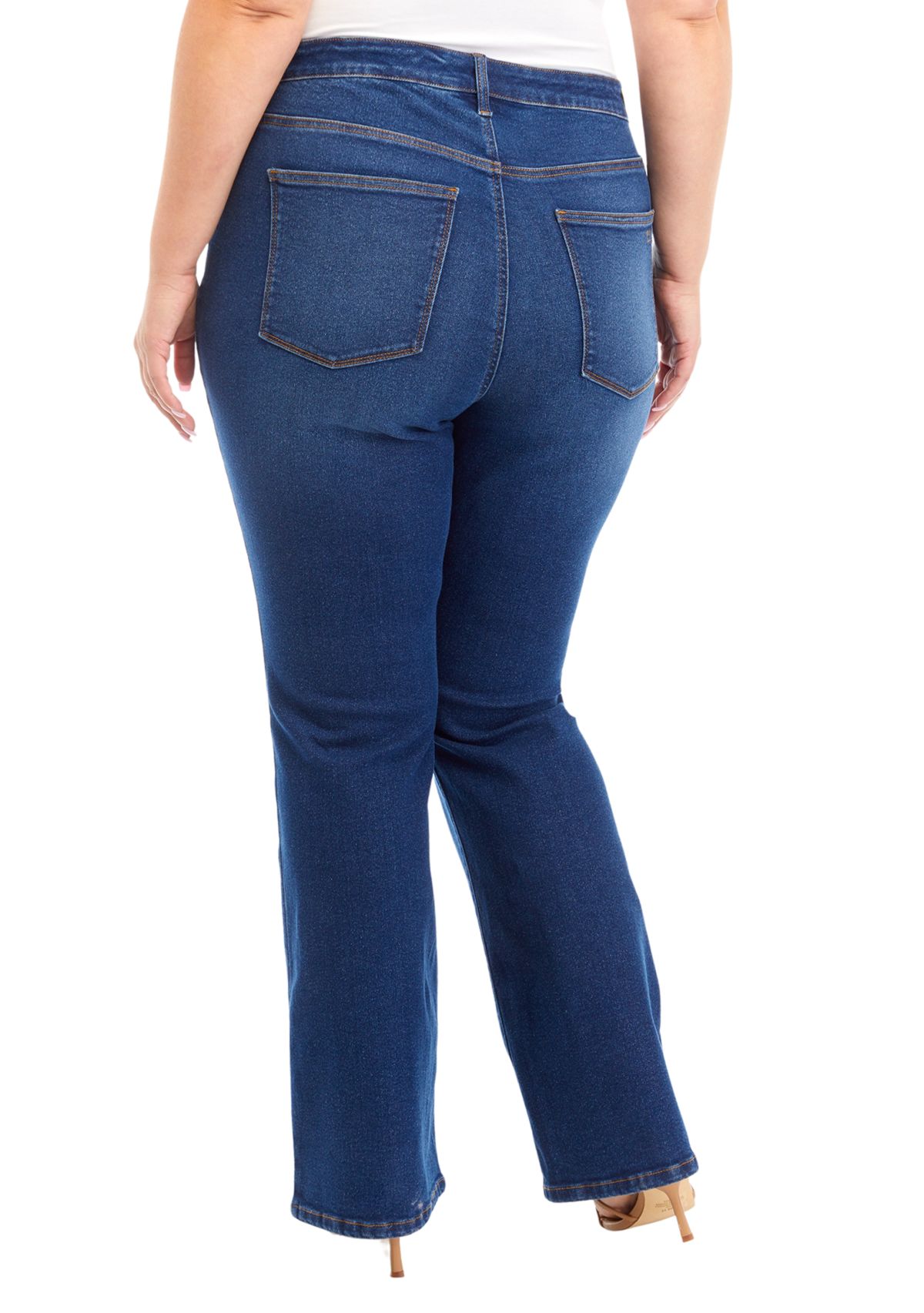 Plus Size High Rise Bootcut Jeans 