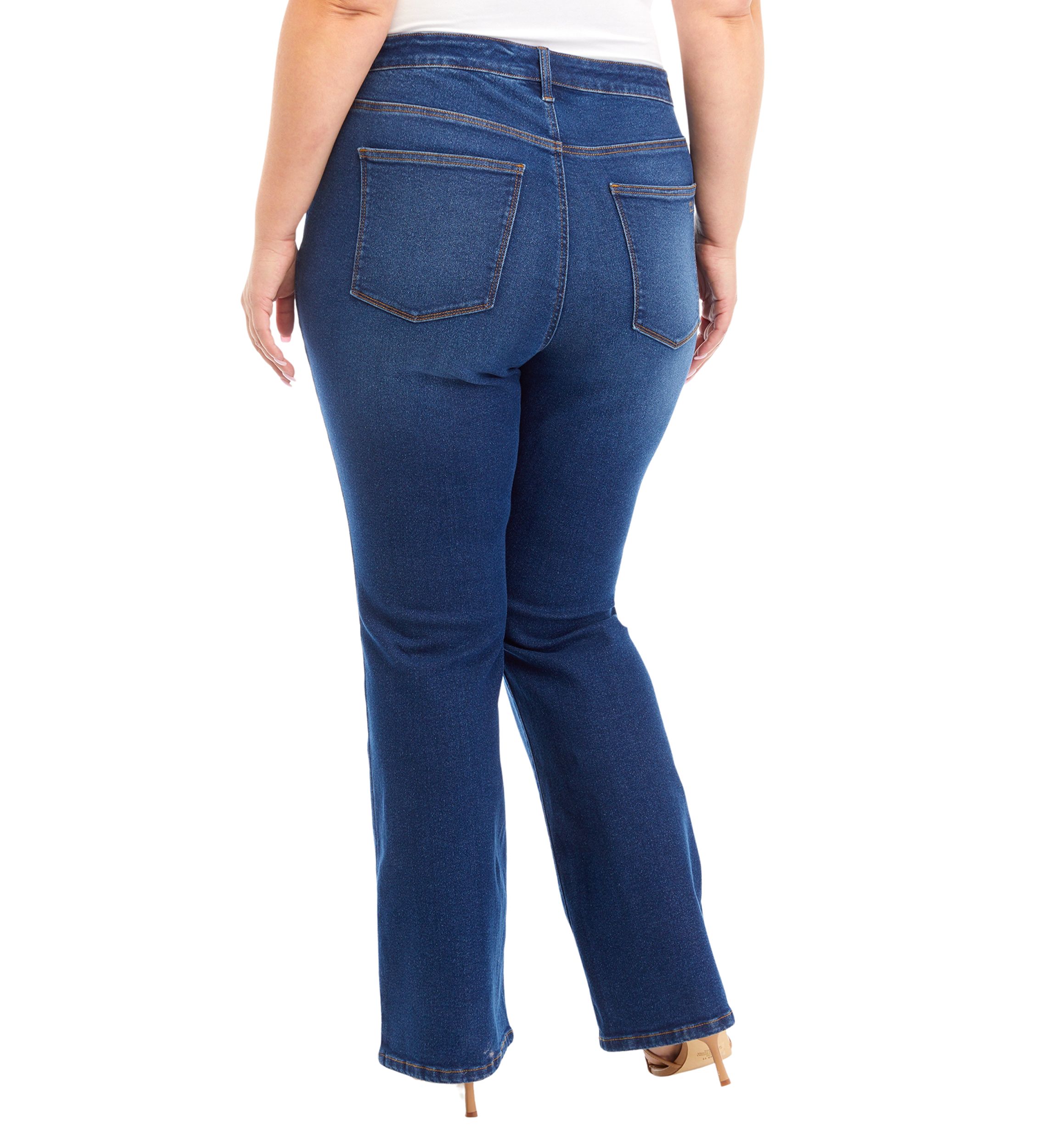 Plus Size High Rise Bootcut Jeans 