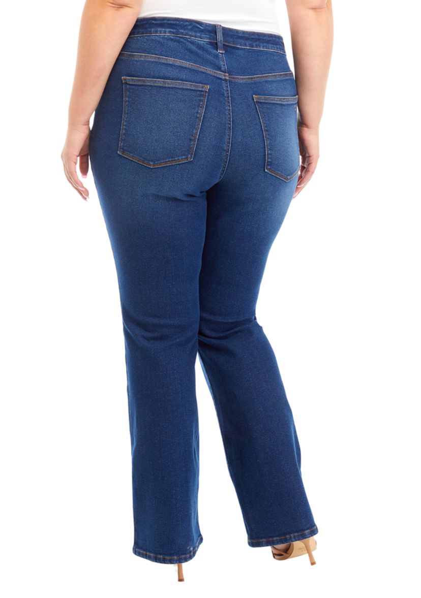 Plus Size High Rise Bootcut Jeans 