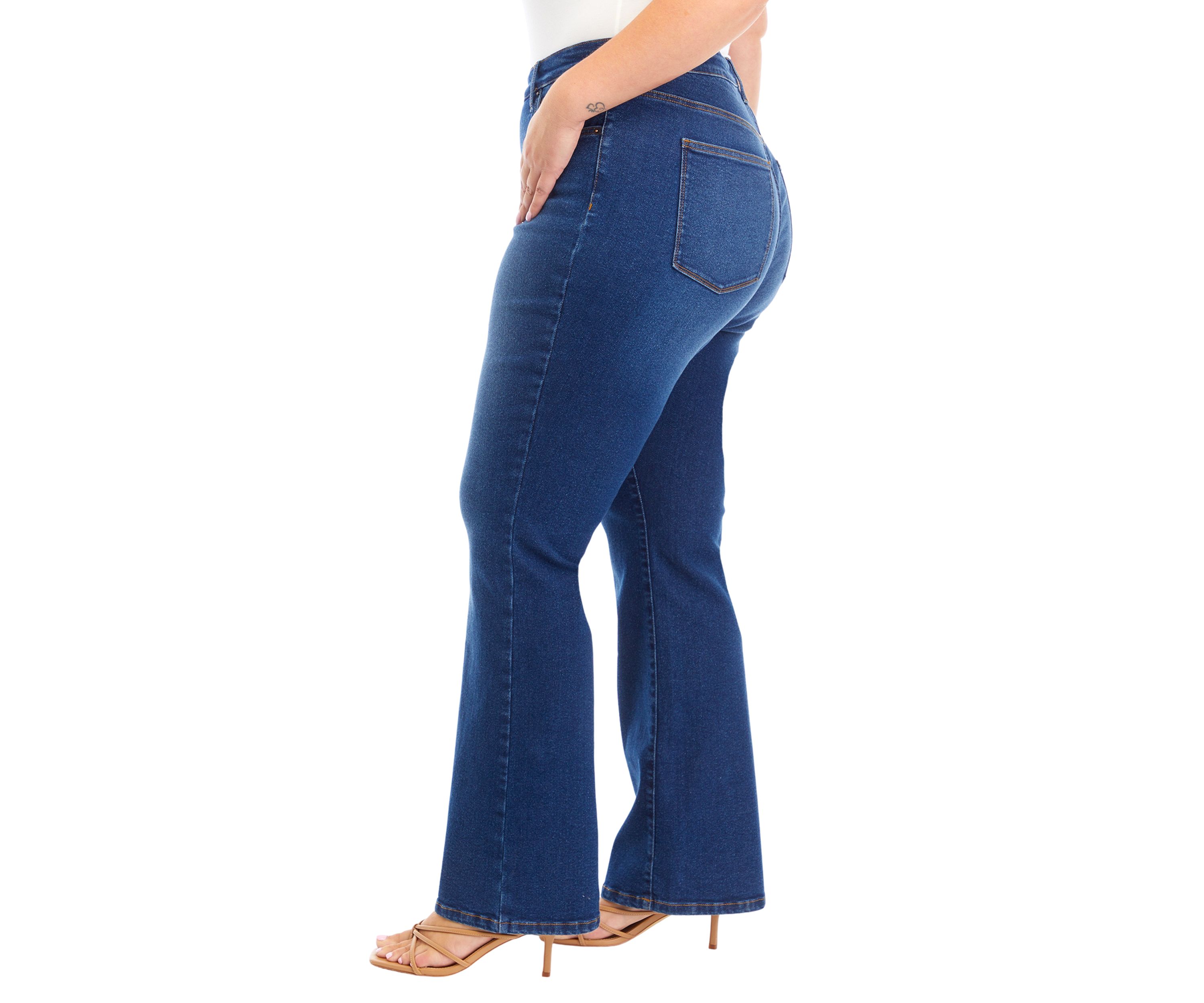 Plus Size High Rise Bootcut Jeans 