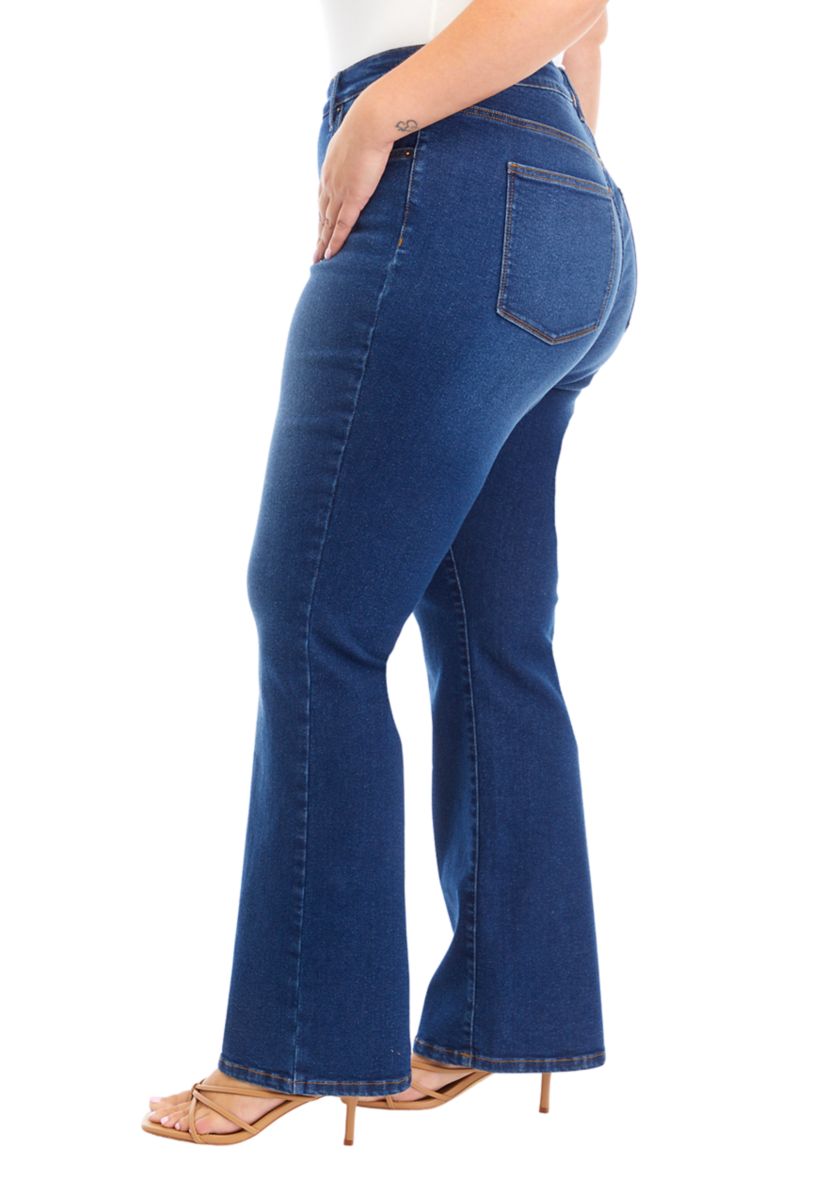 Plus Size High Rise Bootcut Jeans 