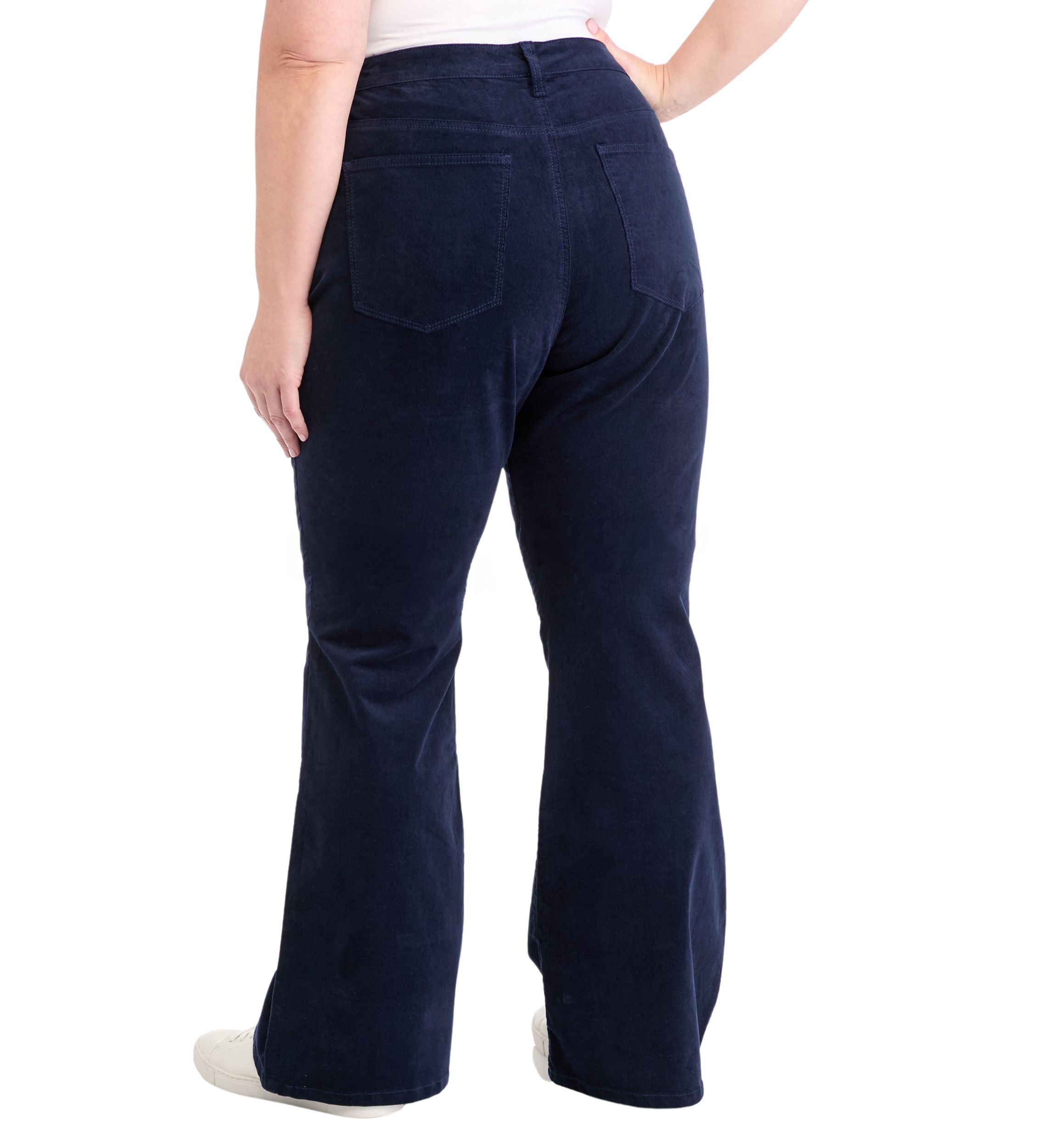 Plus Size Corduroy Flare Pants