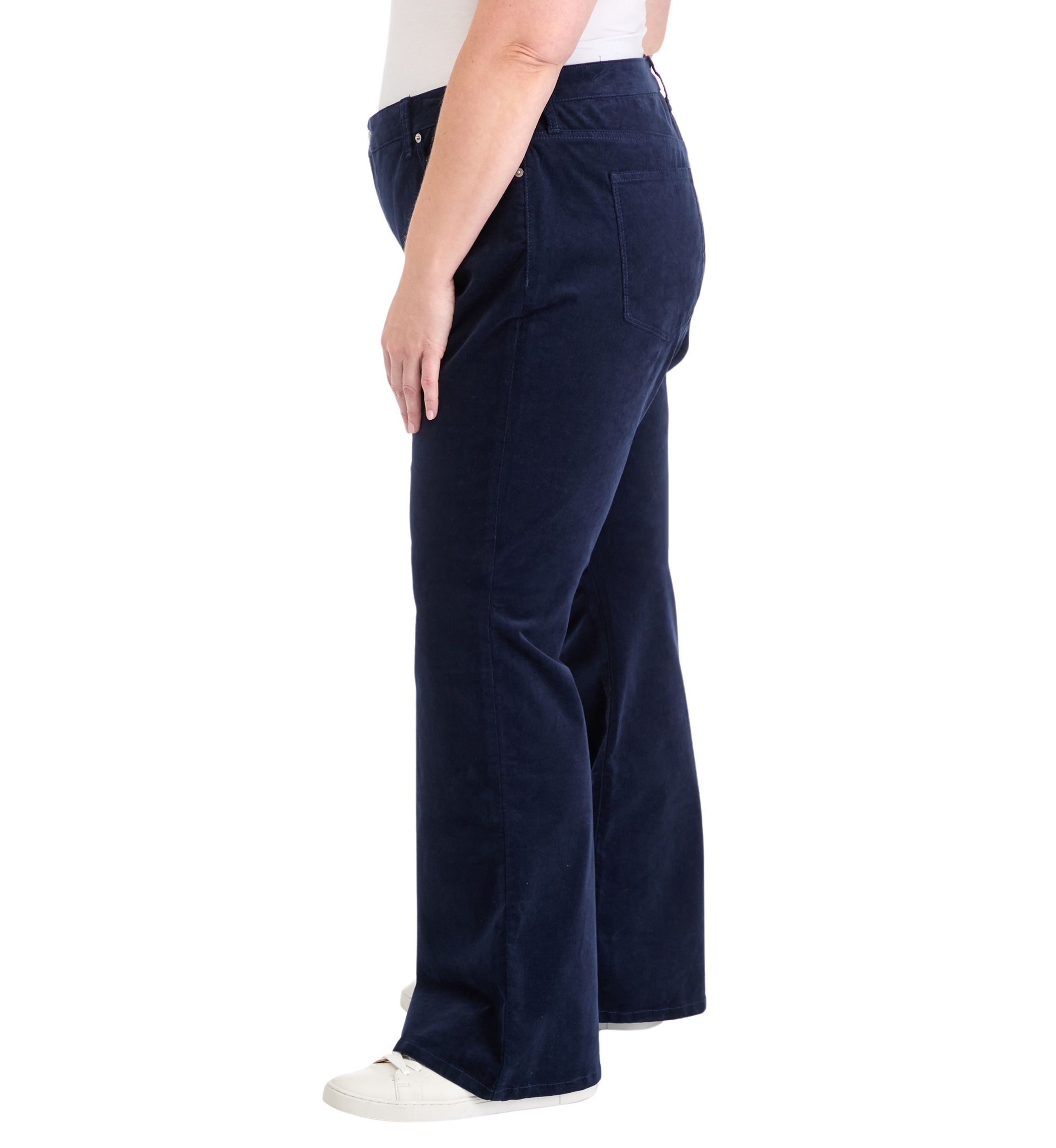 Plus Size Corduroy Flare Pants