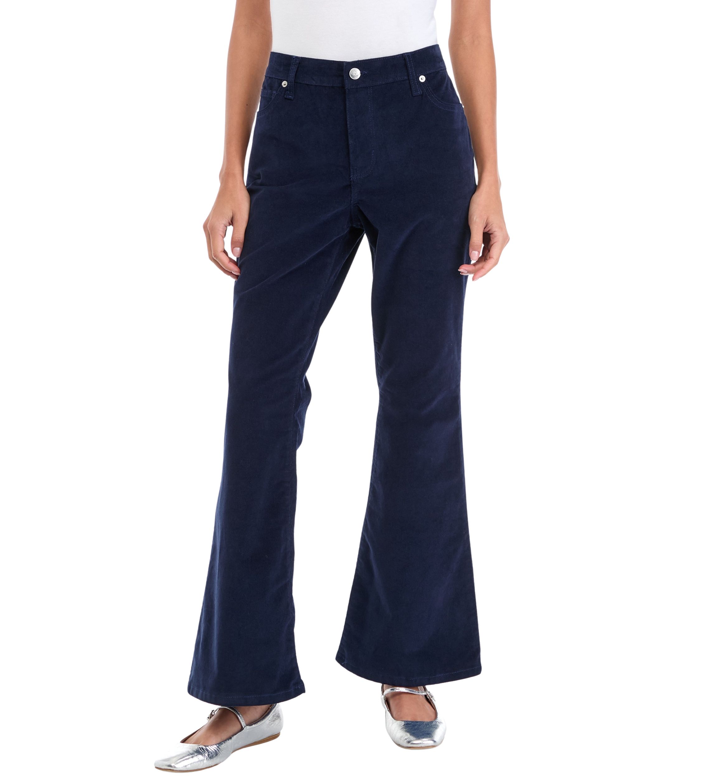 Petite Corduroy Flare Pants