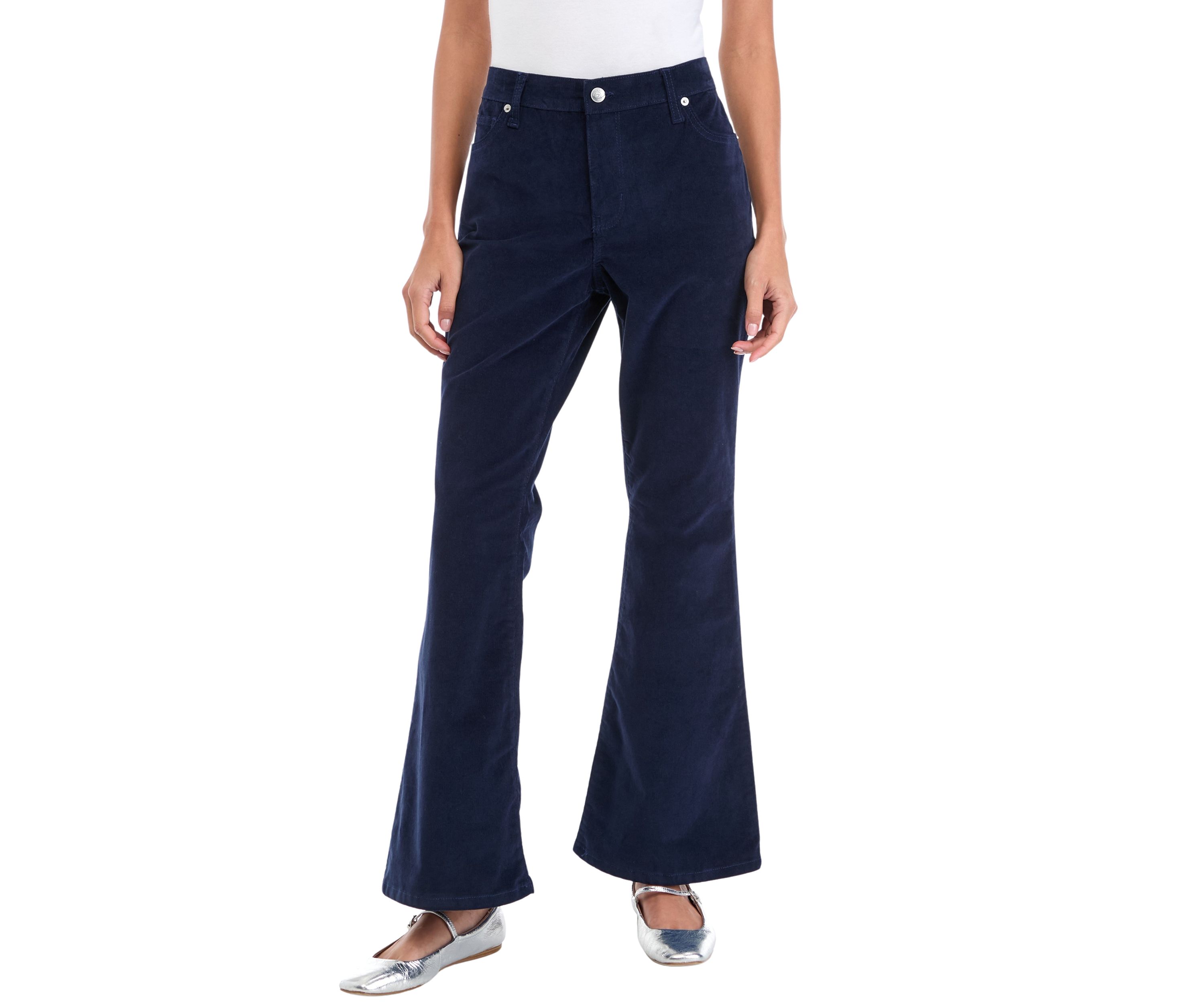 Petite Corduroy Flare Pants