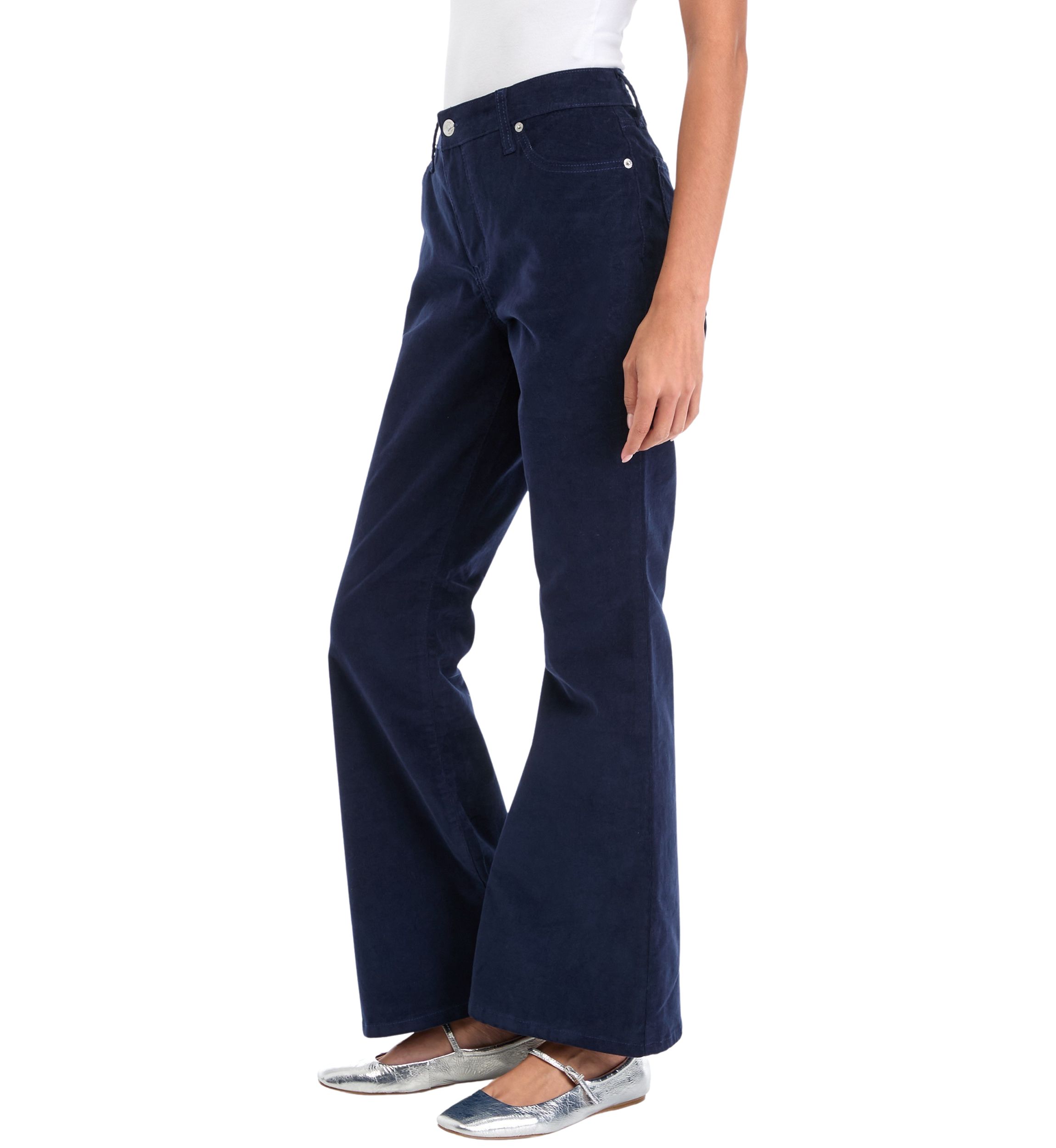 Petite Corduroy Flare Pants