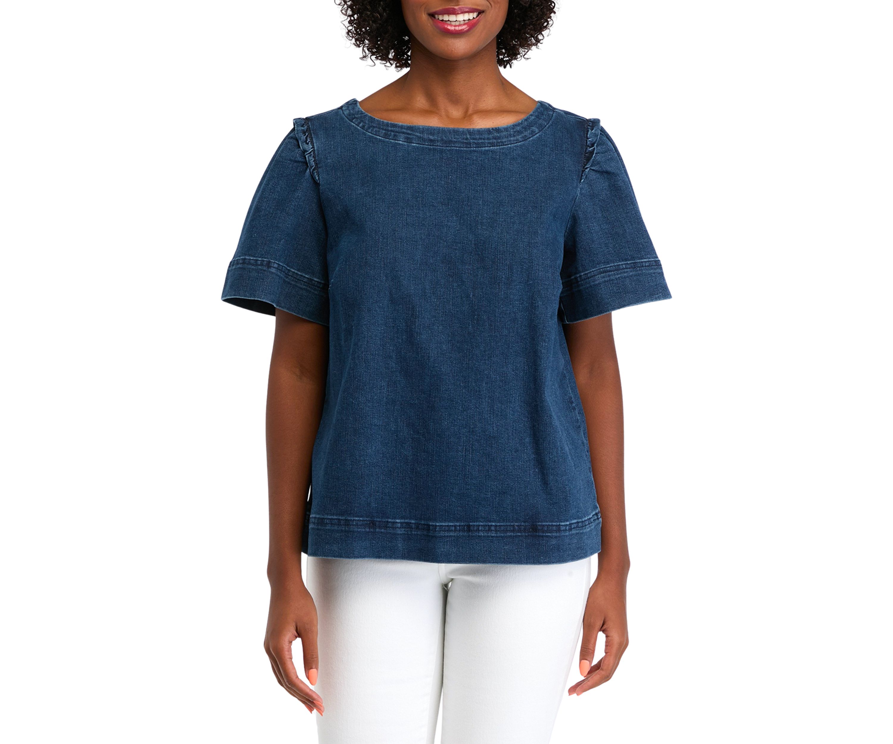 Petite Denim Top